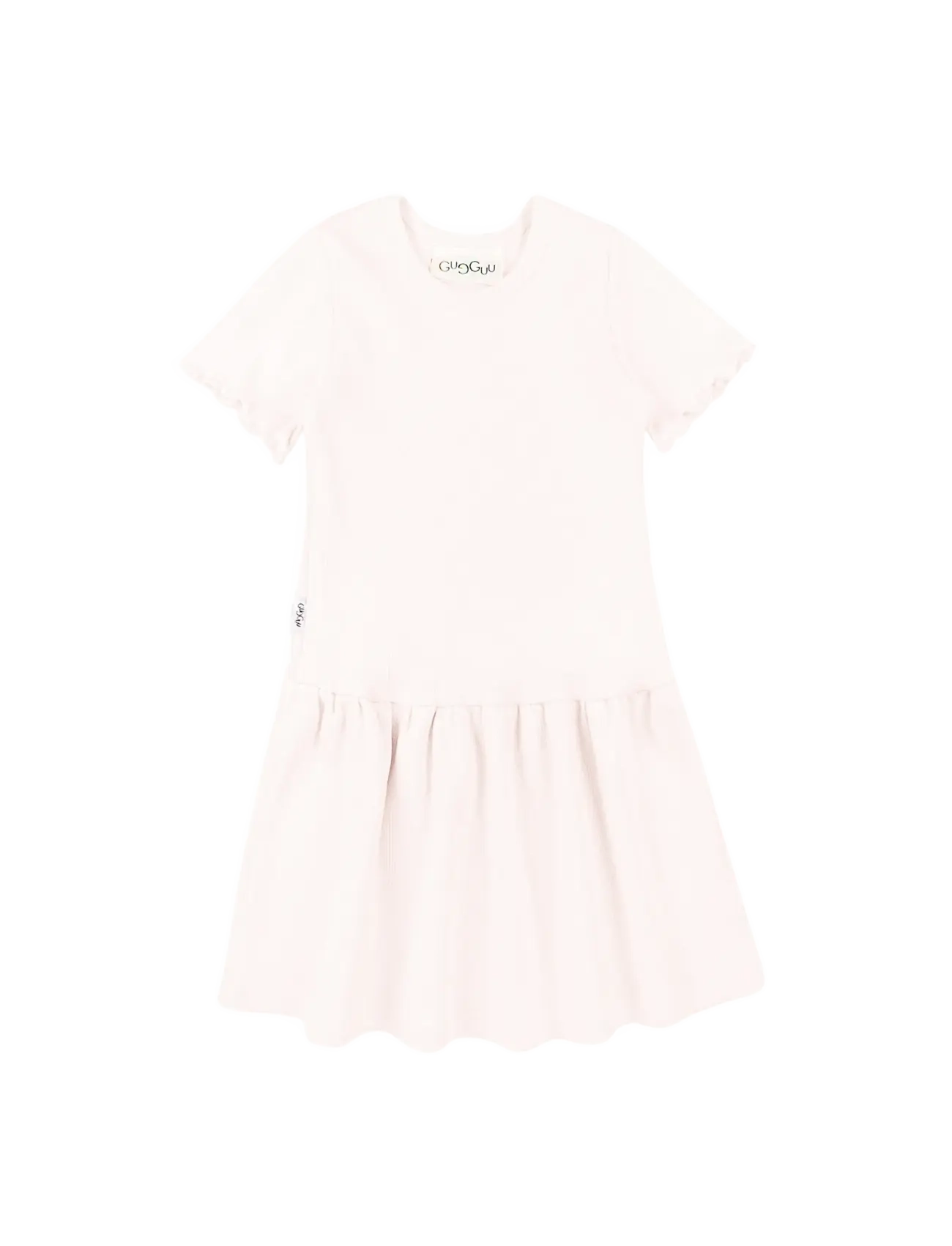 Gugguu - Classic Rib Short Sleeve Dress - delicacy - 0