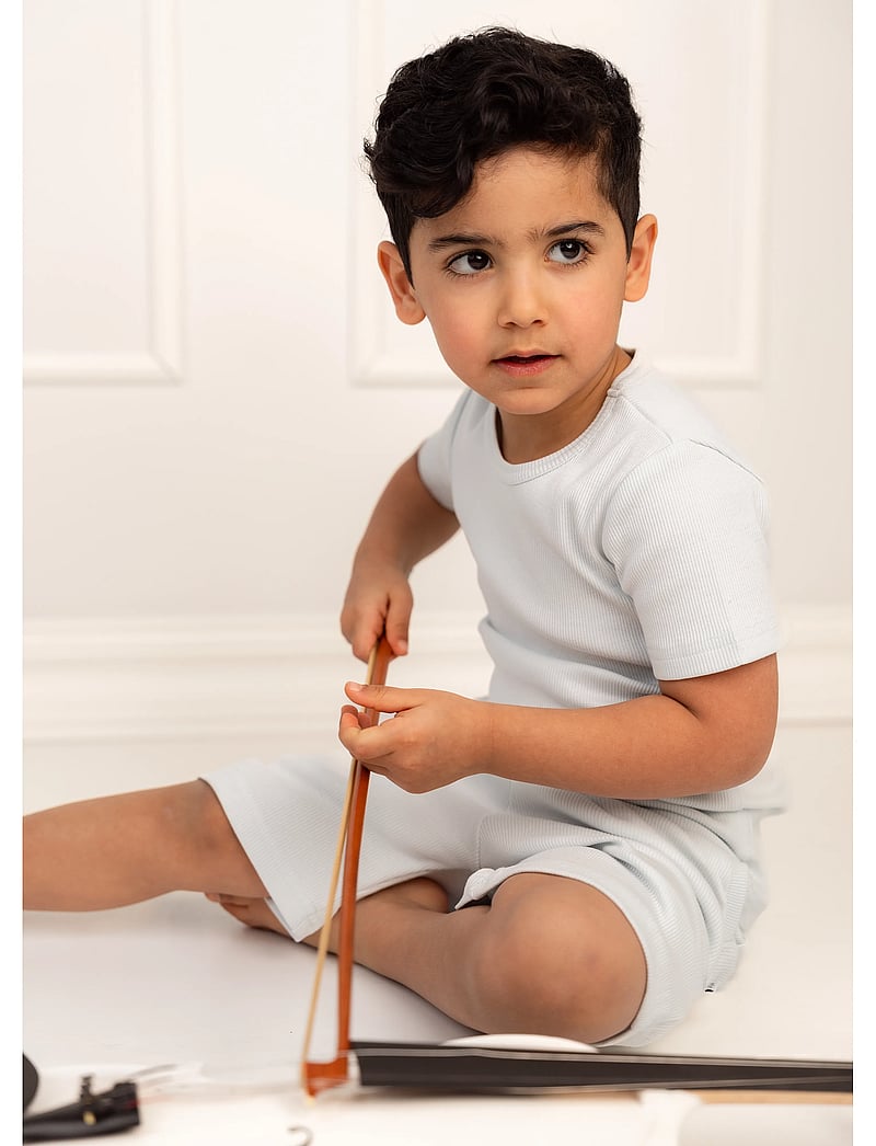 Gugguu - Classic Rib T-Shirt - korte mouwen - soft blue - 0