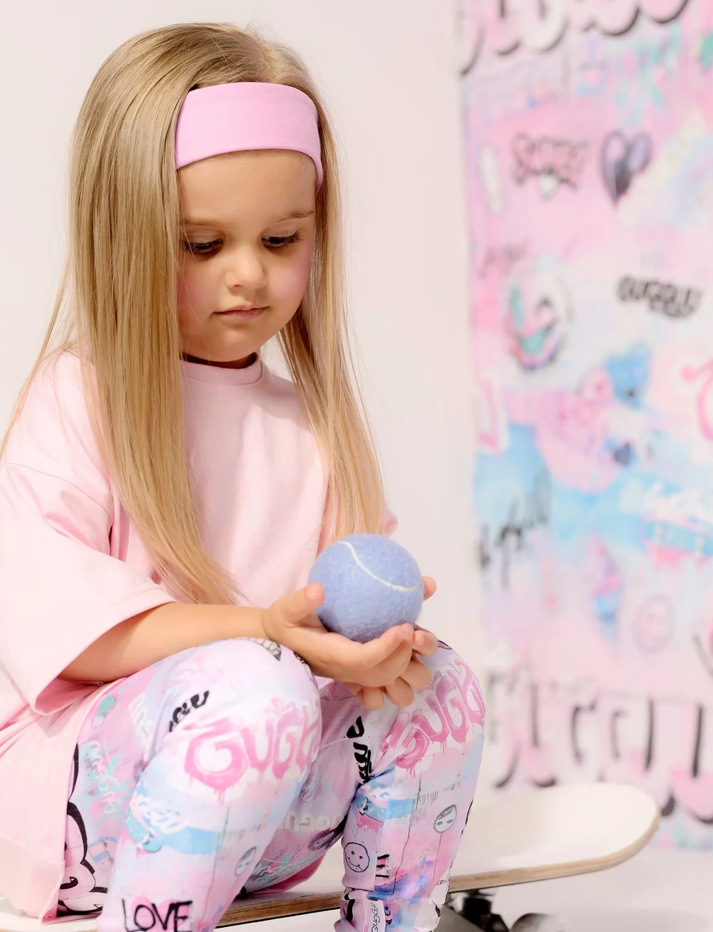 Gugguu - Unisex Long T-Shirt - kortermede t-skjorter - pink ball - 0