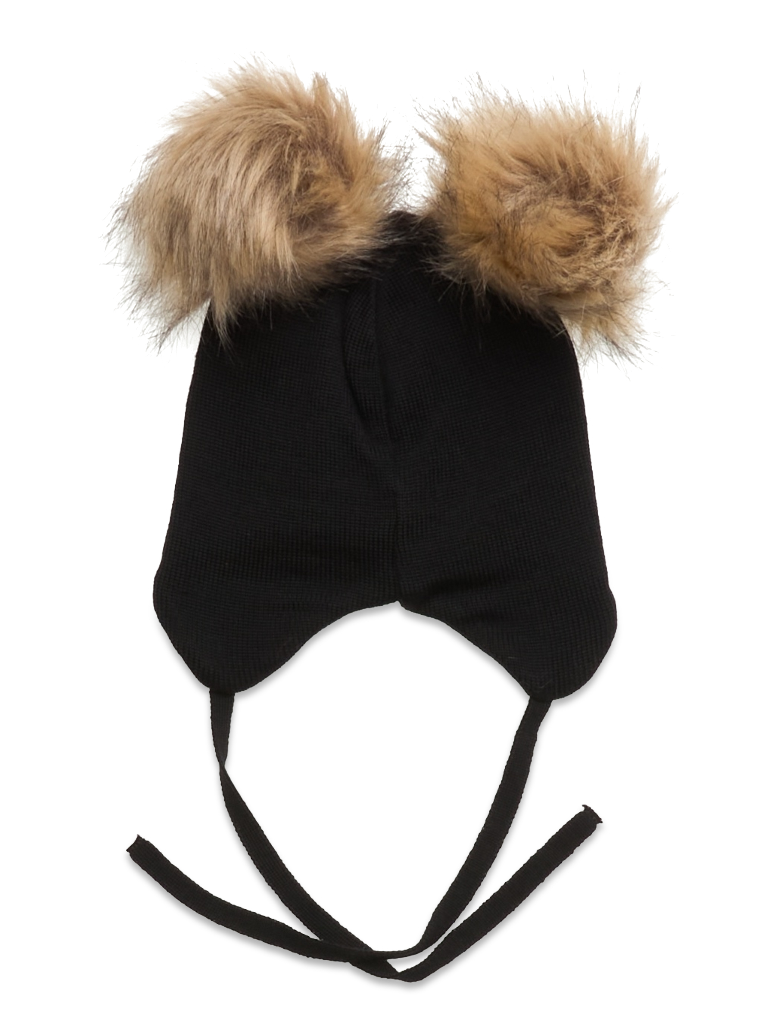 Gugguu - Merino Double Furry Baby Beanie - black - 1
