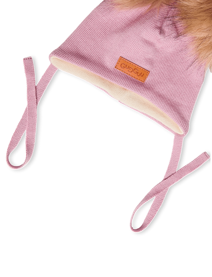 Gugguu - Merino Double Furry Baby Beanie - babymützen - meadow mallow - 2