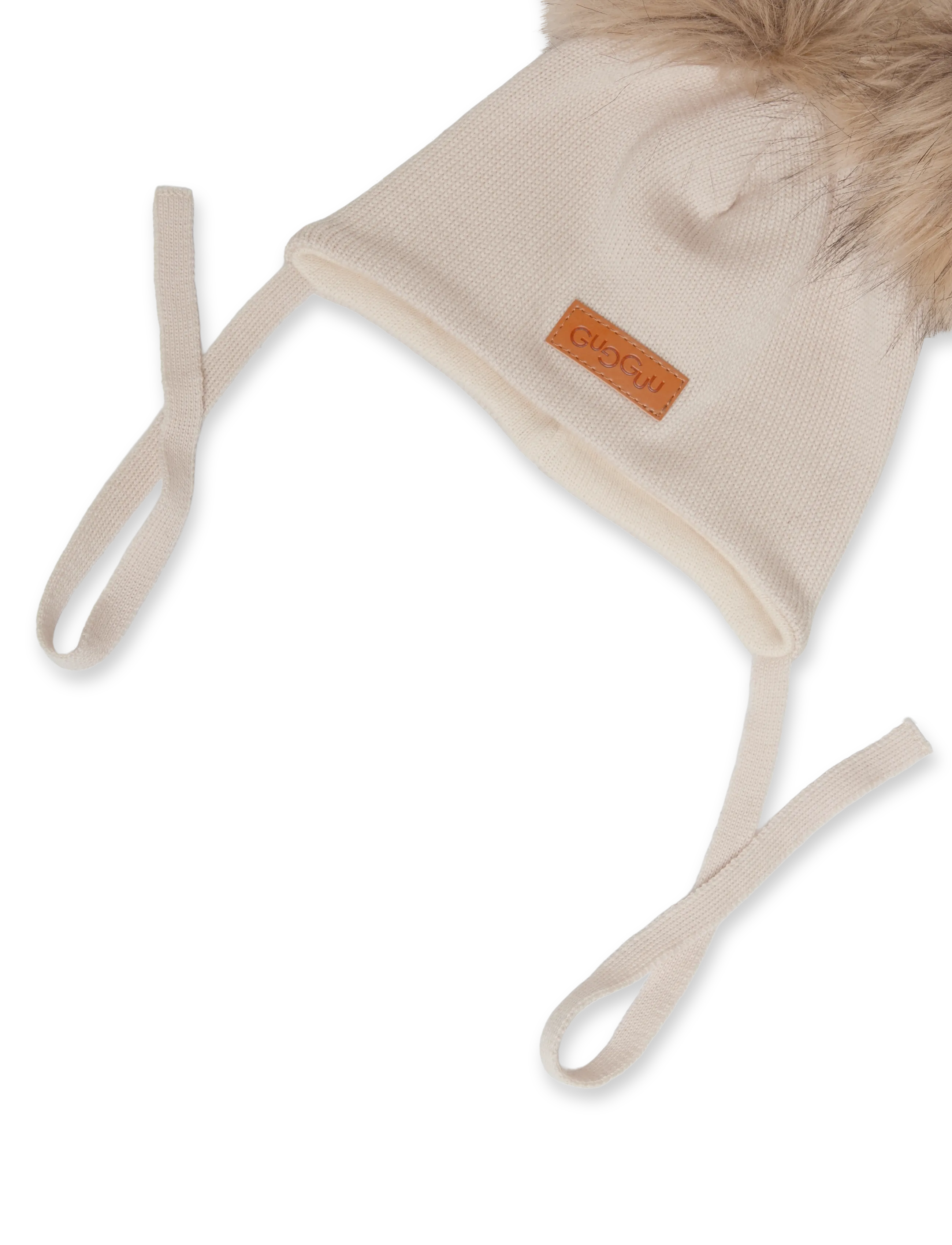 Gugguu - Merino Double Furry Baby Beanie - babymützen - moonbeam - 2