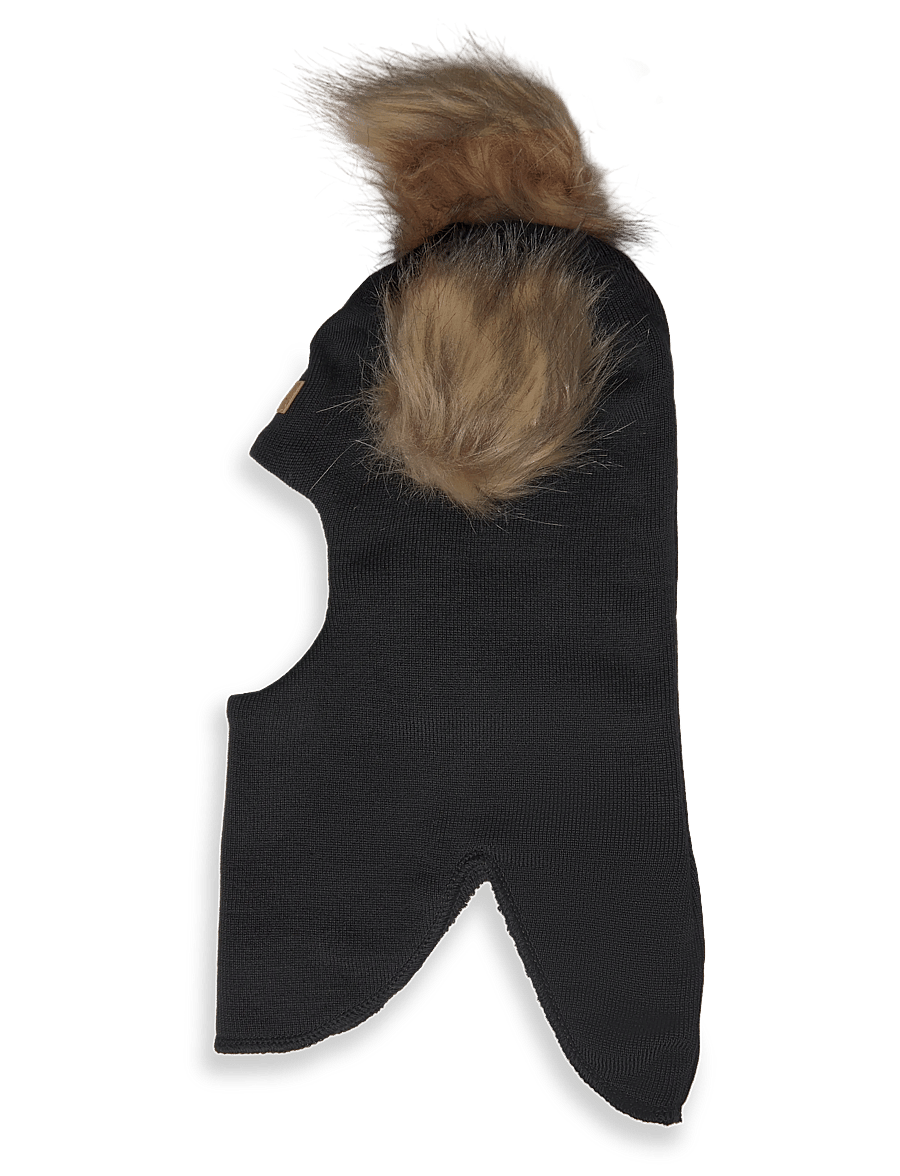 Gugguu - Merino Furry Balaclava - talvised aksessuaarid - black - 1