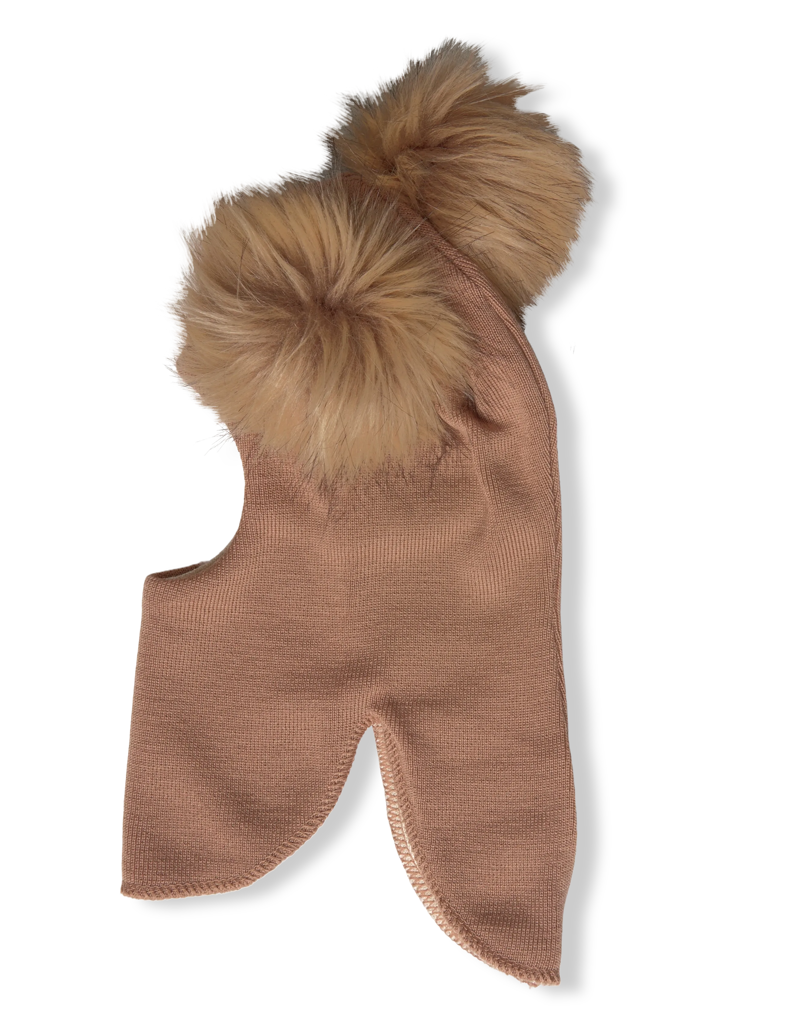 Gugguu Merino Furry Balaclava - Winteraccessoires - GOLDEN KINDNESS / brown