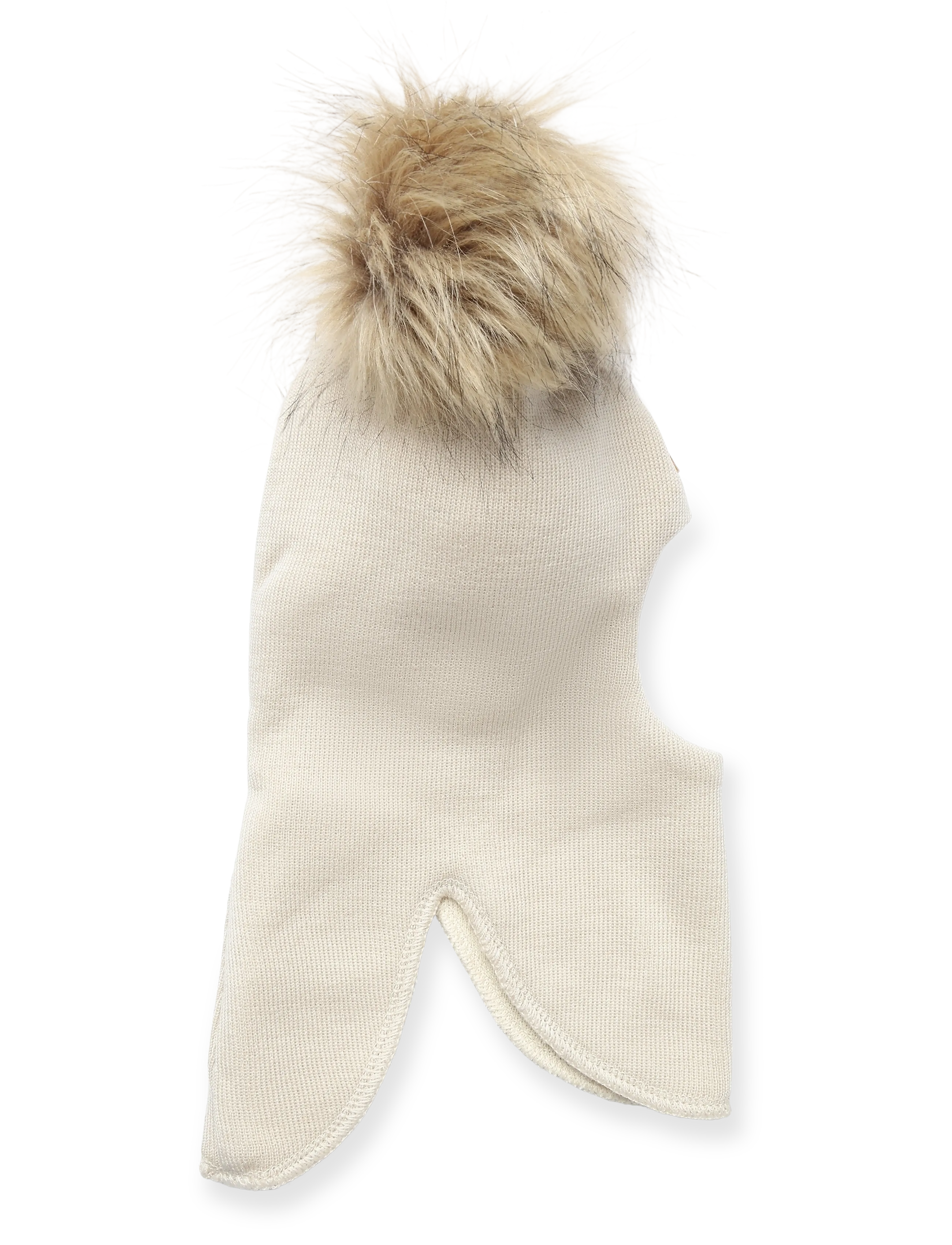 Gugguu Merino Furry Balaclava - Mützen - MOONBEAM / cream