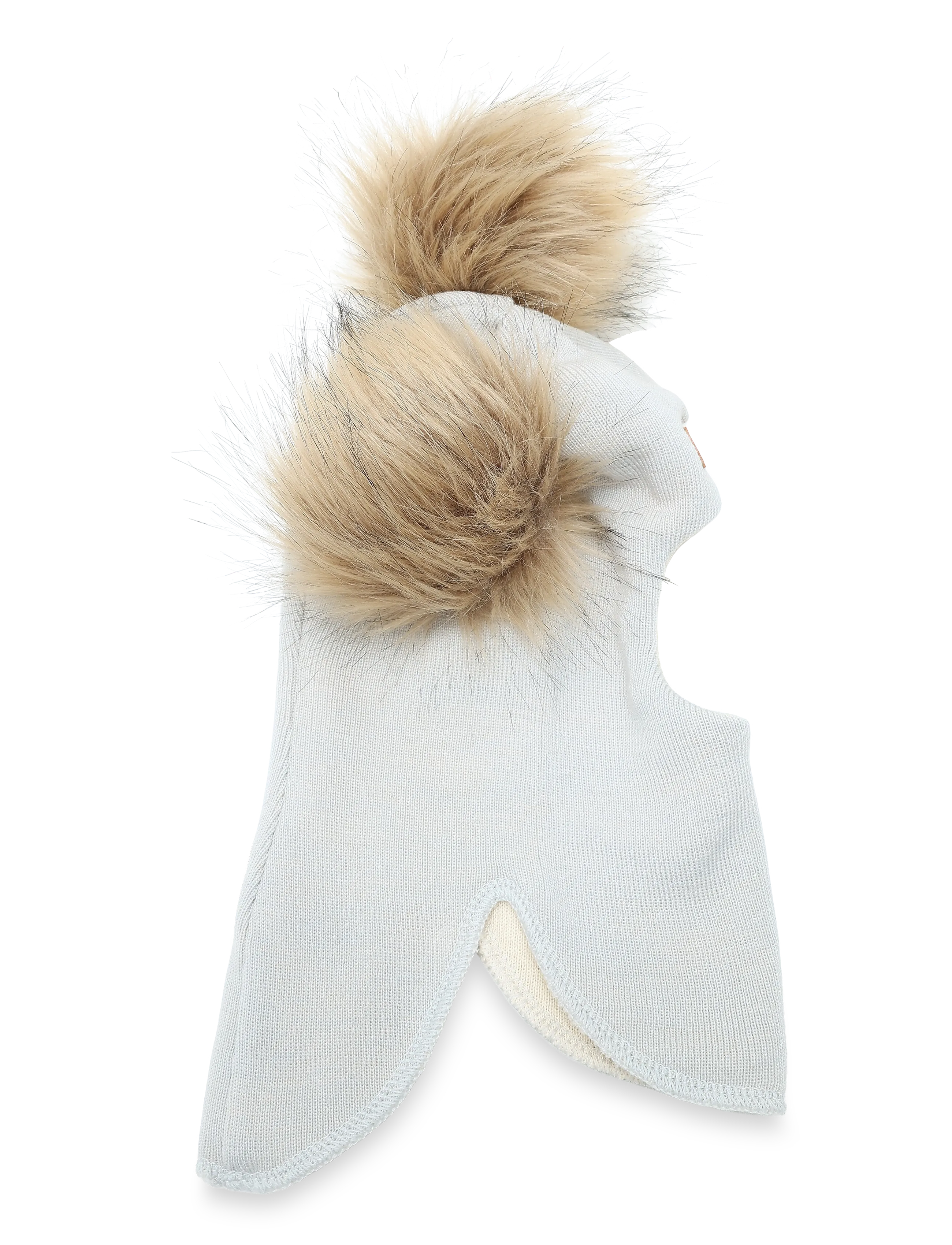 Gugguu Merino Furry Balaclava - Mützen - MORNING MIST / blue