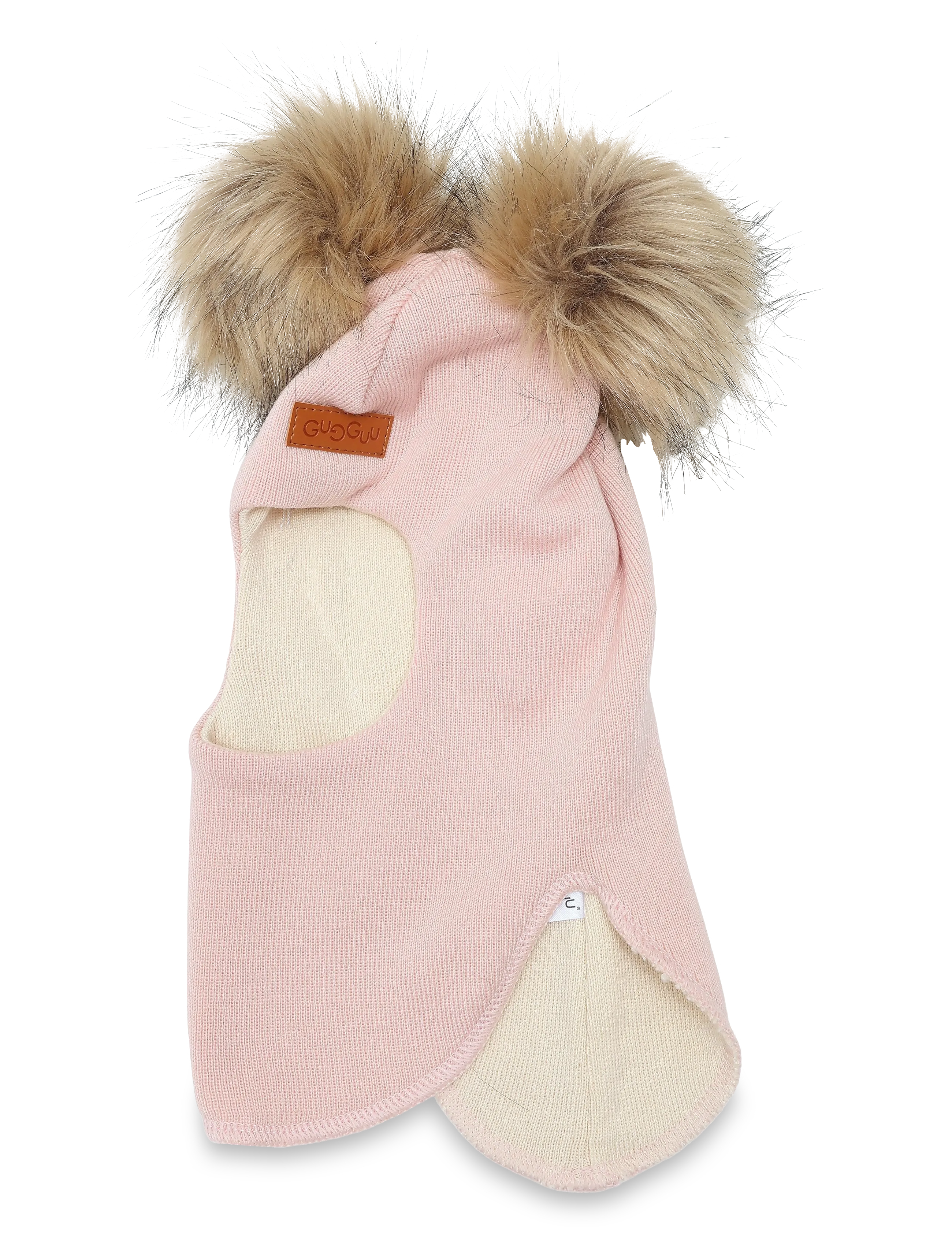 Gugguu - Merino Furry Balaclava - vinter tilbehør - rose glow - 1