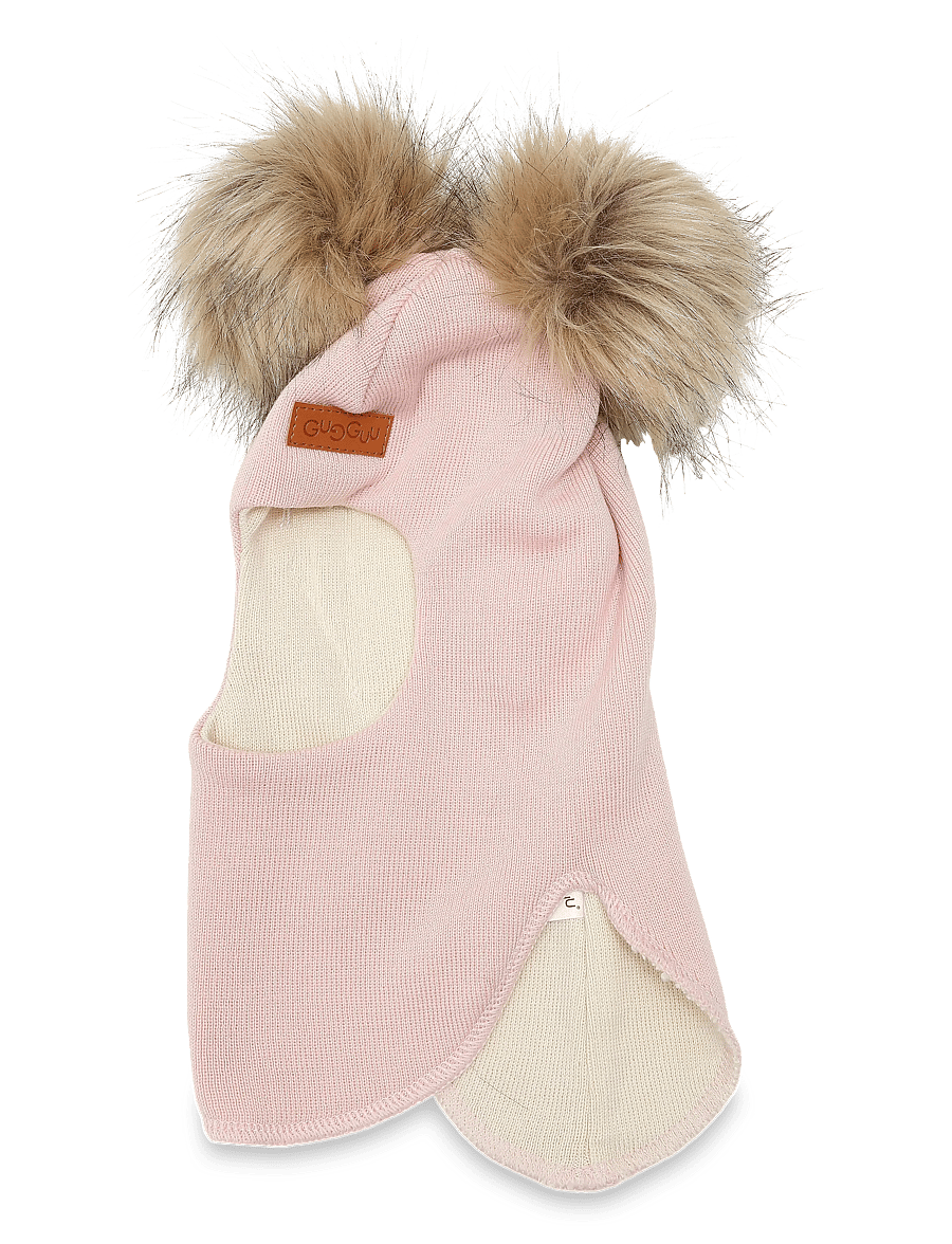 Gugguu - Merino Furry Balaclava - vinter tilbehør - rose glow - 1