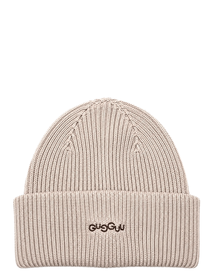 Gugguu - Merino Ribbed Hat - moonbeam - 0