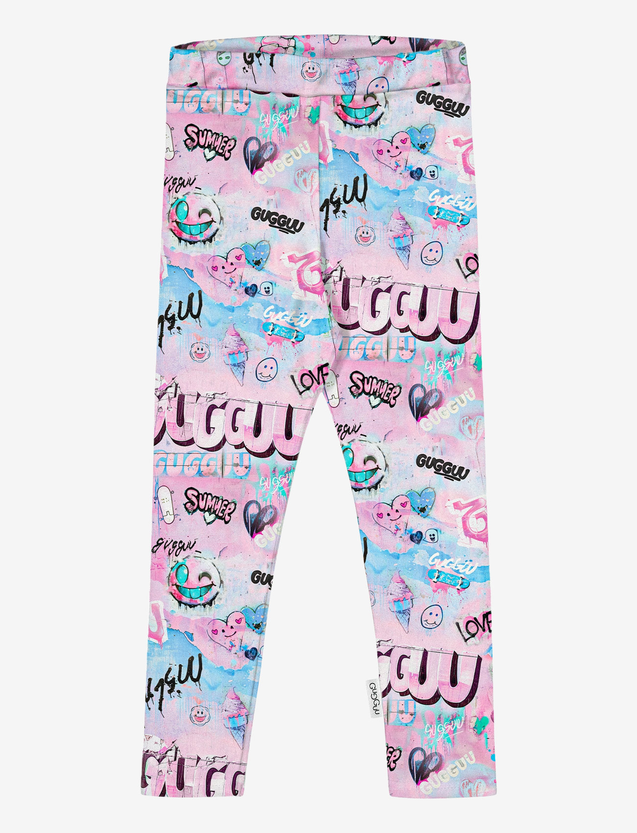Gugguu - Print Leggings - autumn clothing - graffiti - 0