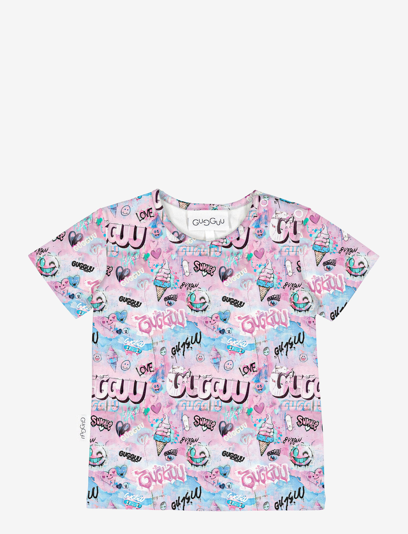 Gugguu - Print Relax T-shirt - kortärmade t-shirts - graffiti - 0