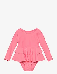 Gugguu - UV Basic Swimsuit Dress - badeanzüge - pink sorbet - 0
