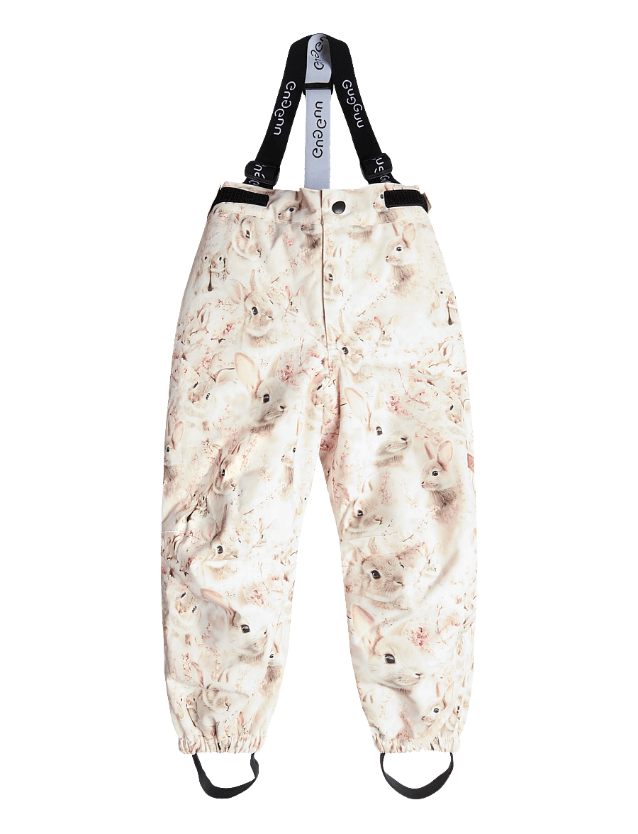 Gugguu - Print Winter Pants - winter trousers - bunnies - 0