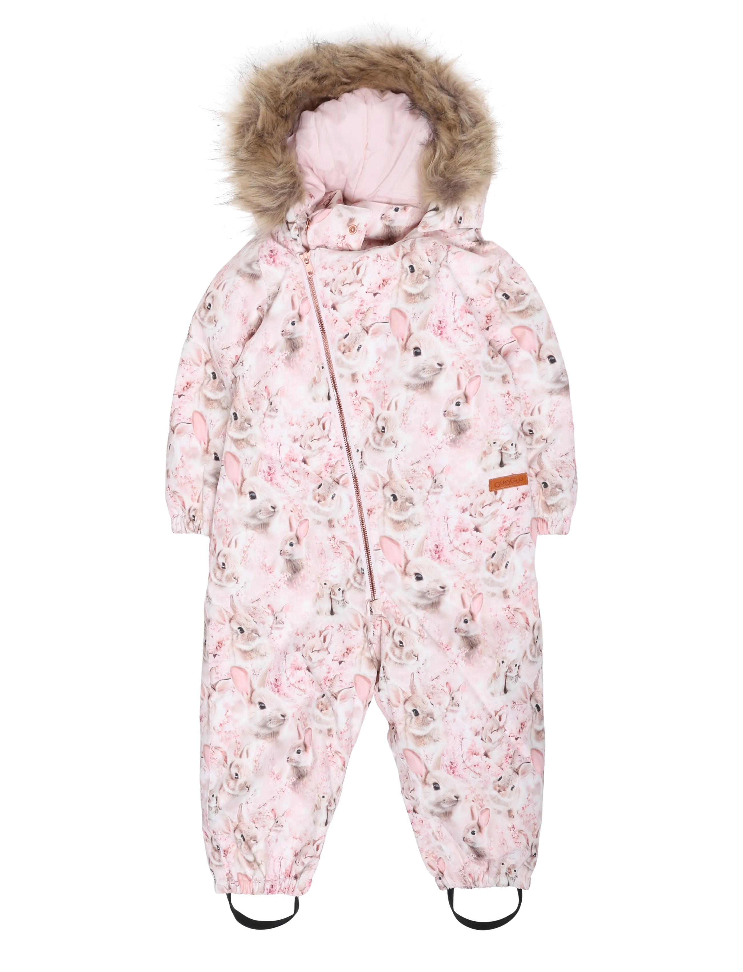 Gugguu Print Snowsuit - Outdoor - BUNNIES / pink/rose