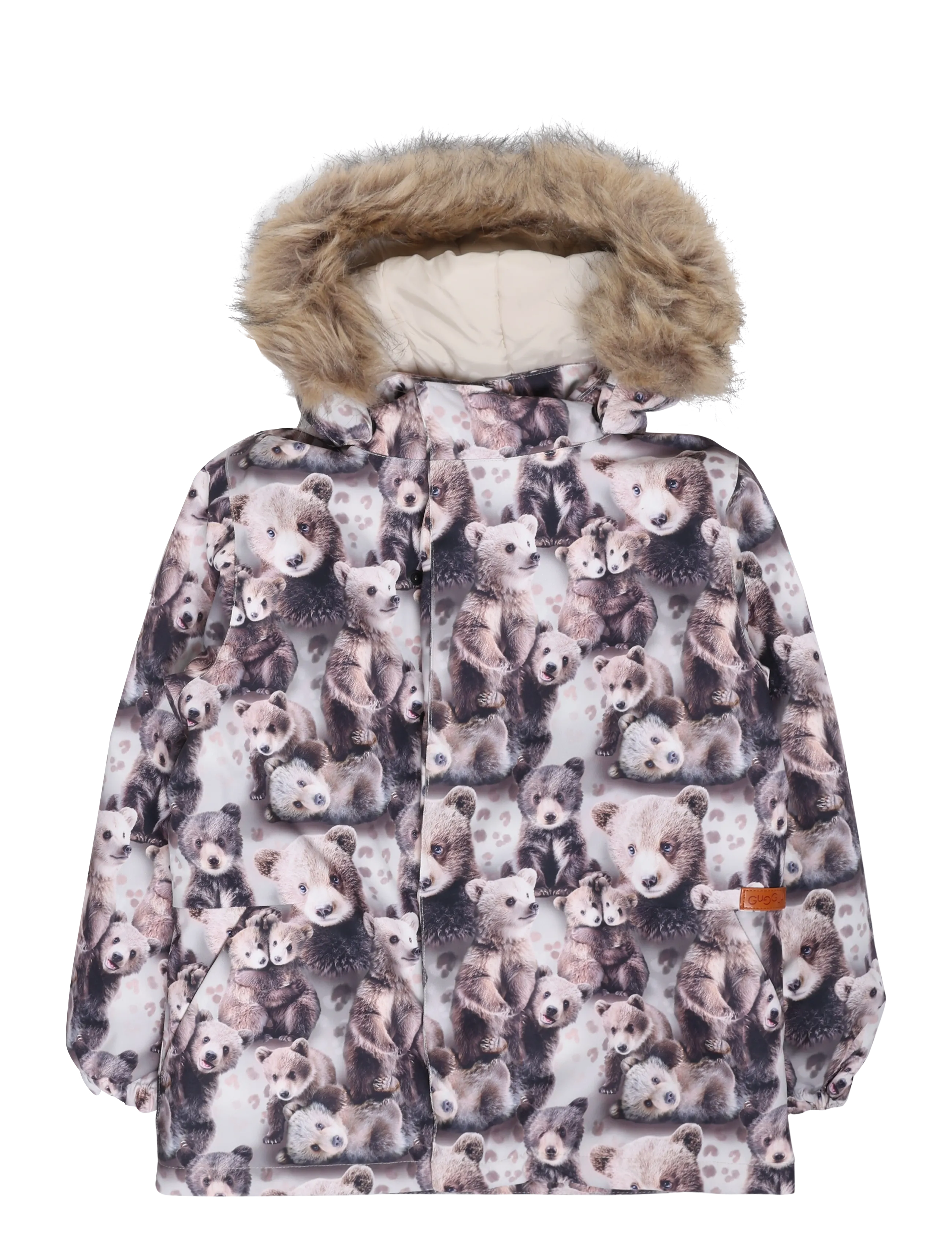 Gugguu Print Winter Parka - Dunjakker - BEARS / brown