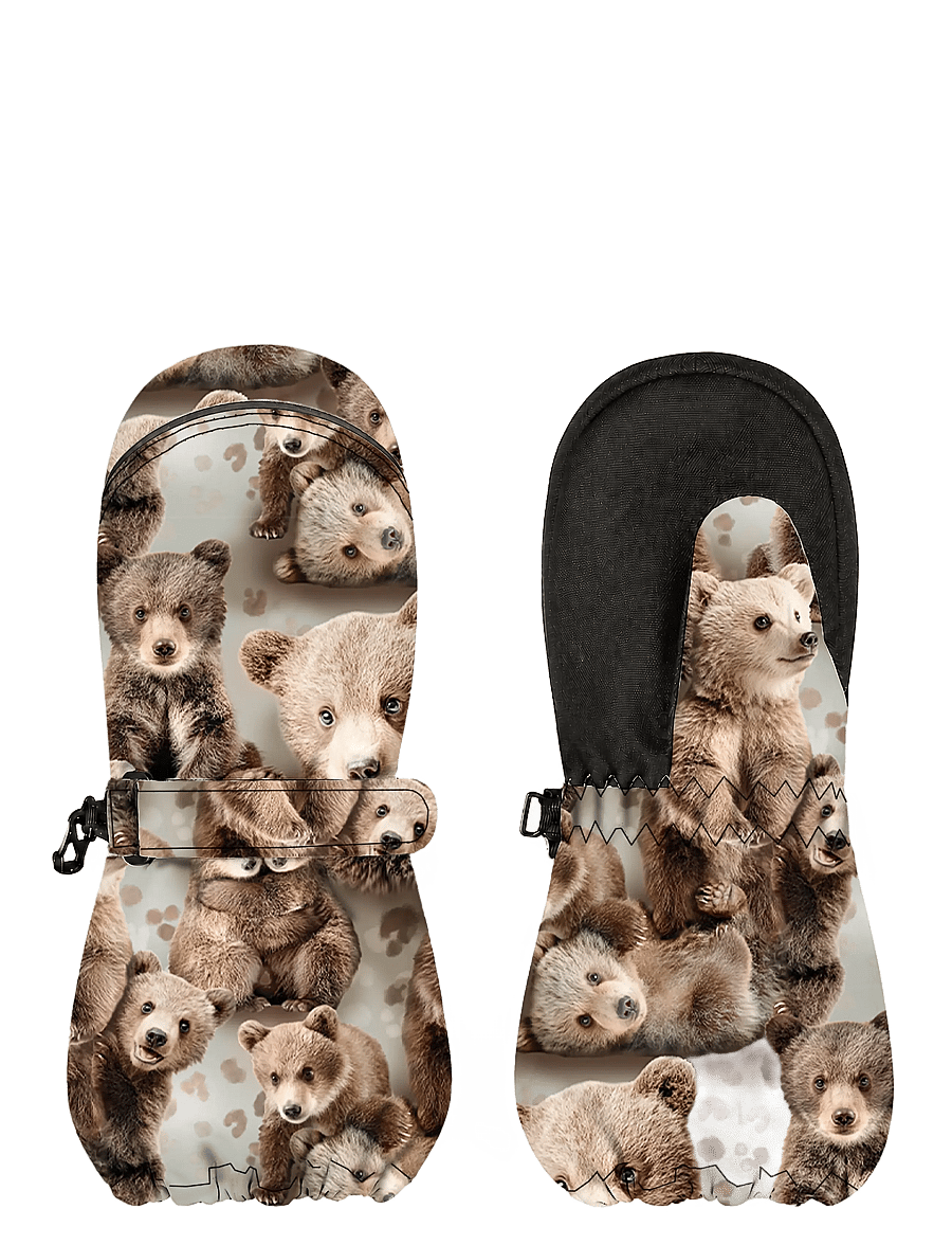 Gugguu - Print Winter Gloves - handschuhe - bears - 0