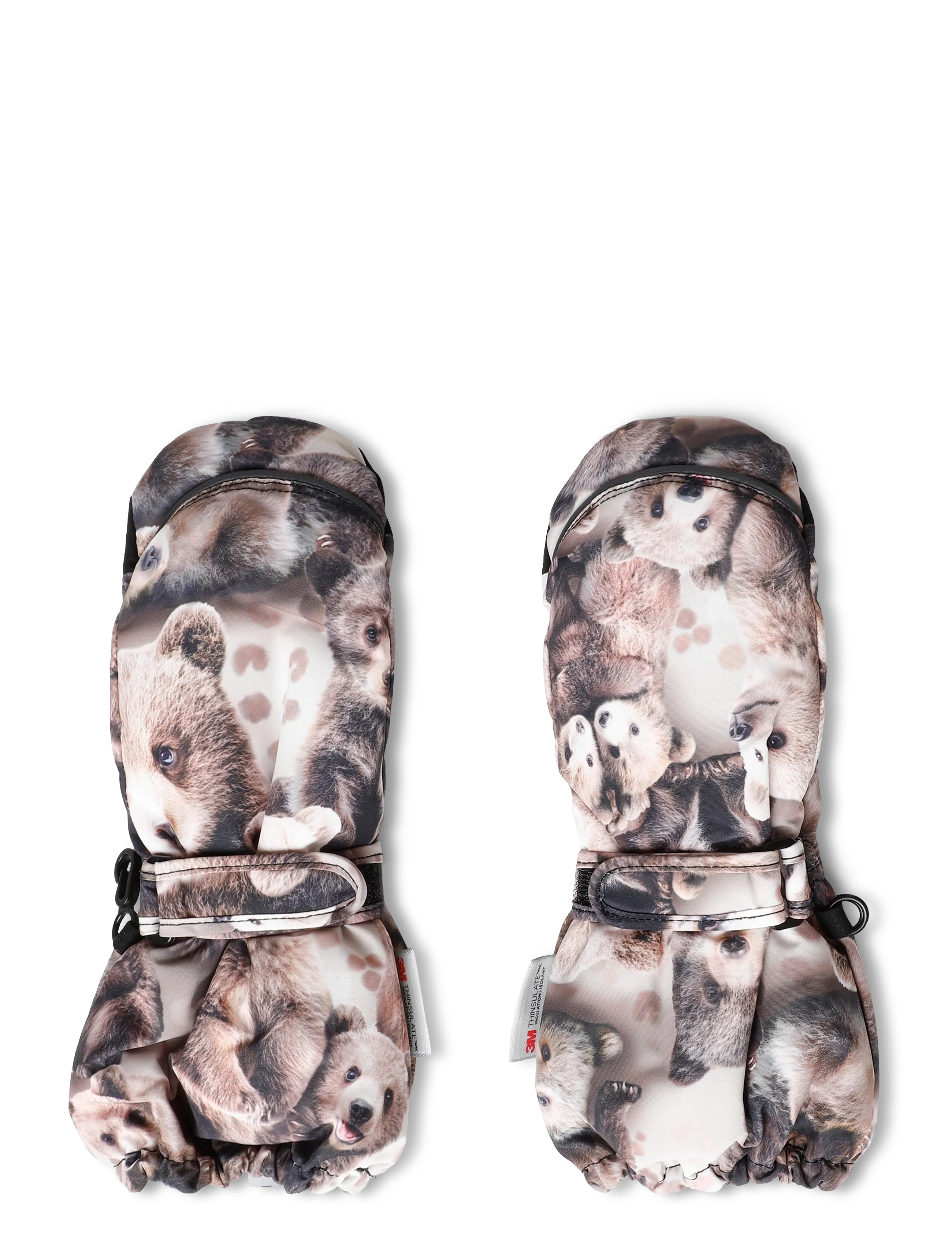 Gugguu Print Winter Gloves - Zubehöre - BEARS / brown