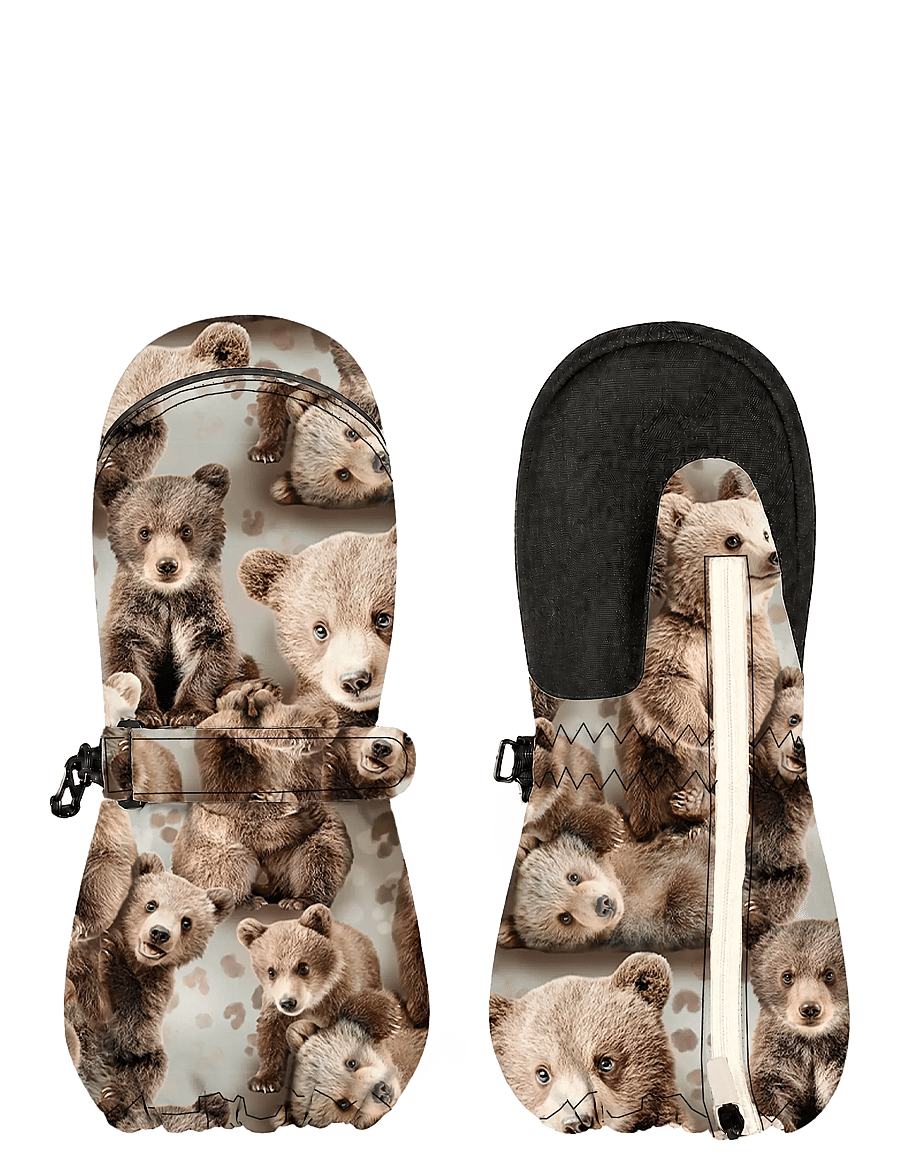 Gugguu - Print Winter Gloves - kindad - bears - 0