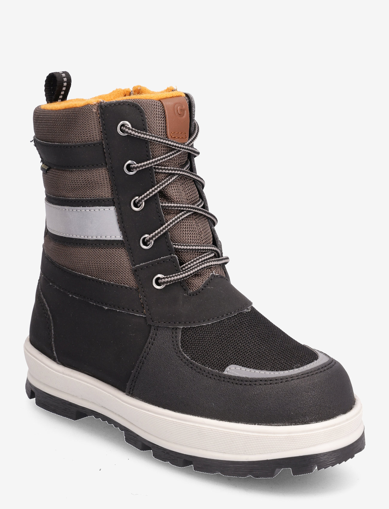 Gulliver - VENTURE GRAB GTX - talvesaapad - black/orange - 0