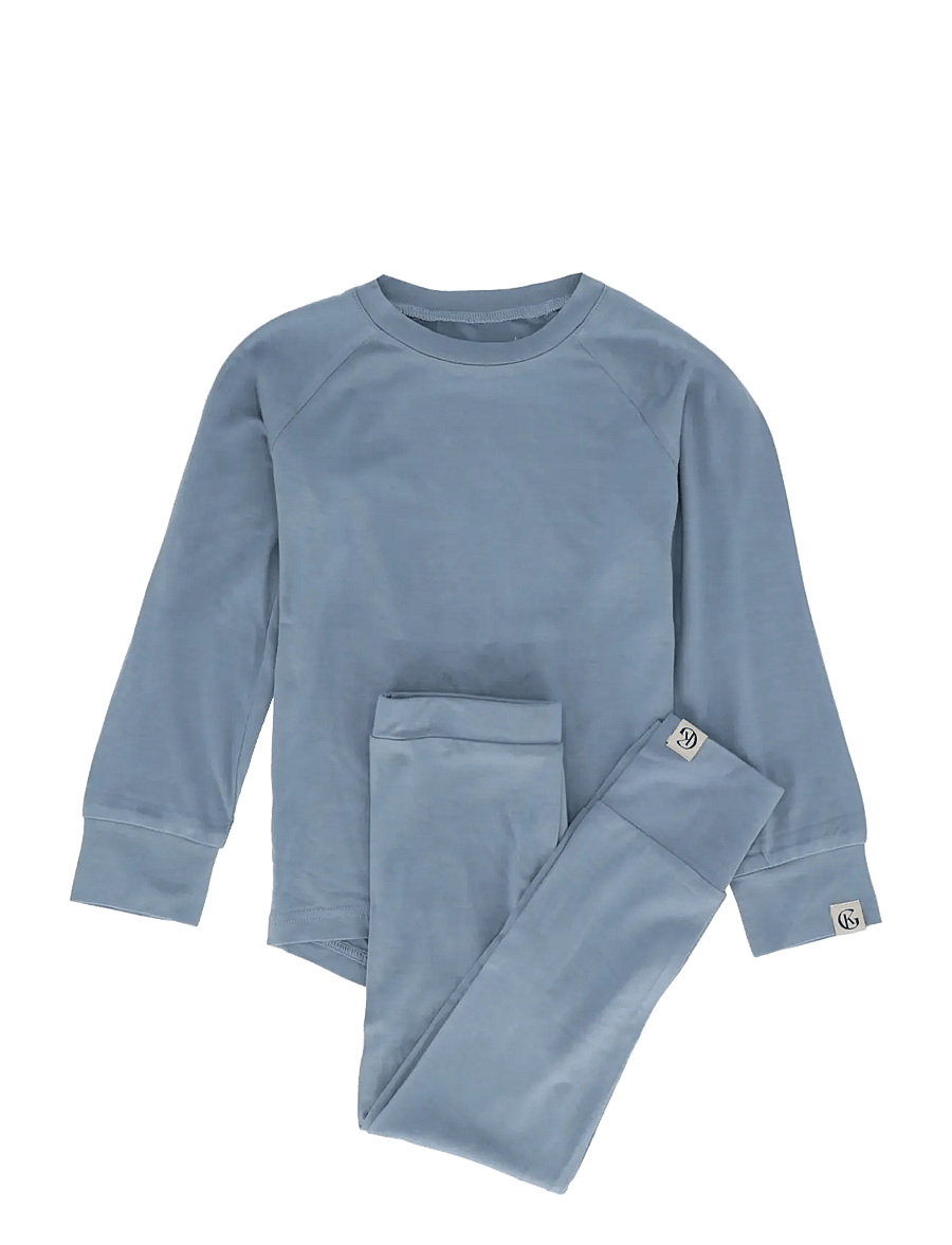 Gullkorn - Vennen Baselayer - underställsset - dusty blue - 0