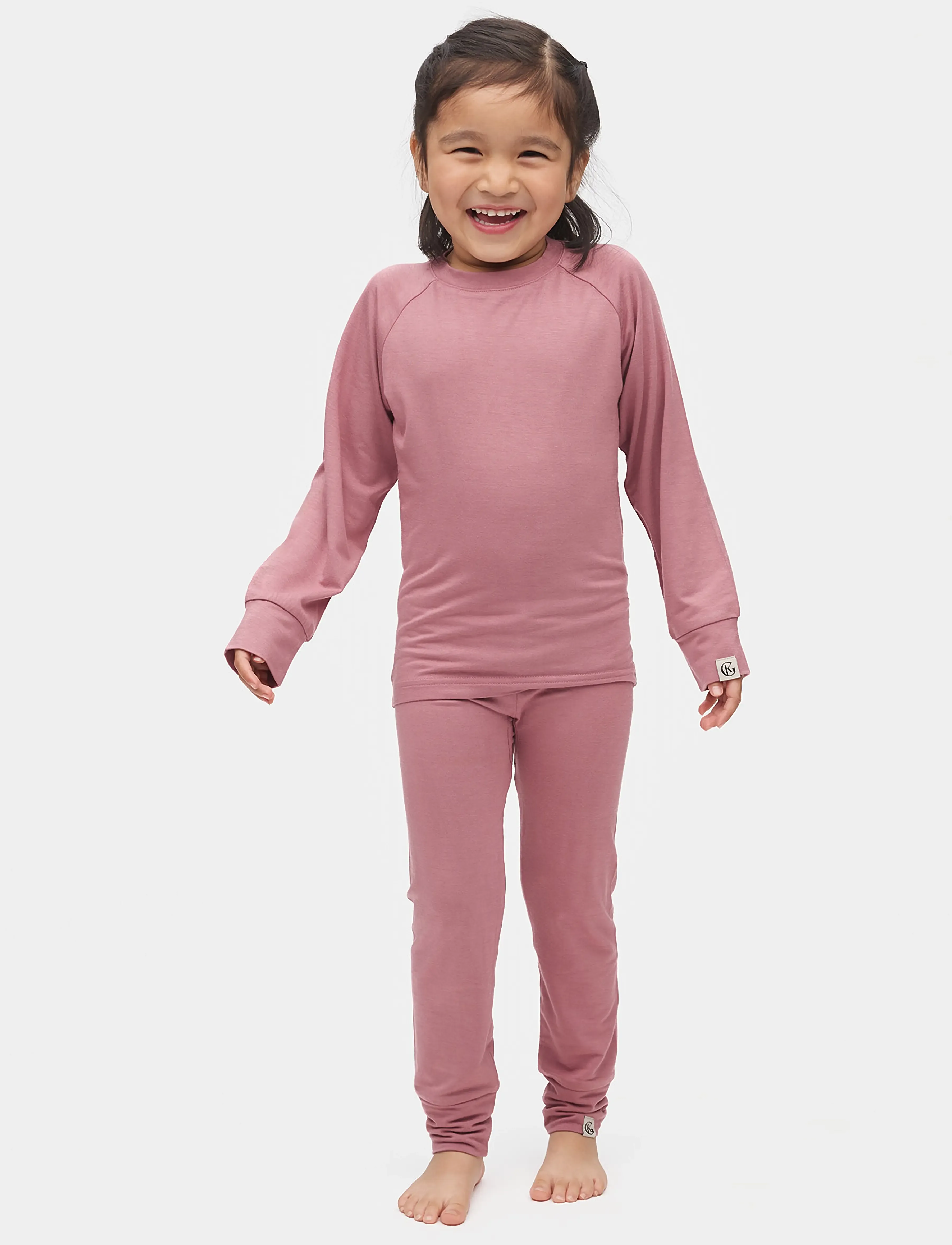 Gullkorn Vennen Baselayer, 122/128, Pink, Base Layers > Base Layer Sæt, Børn