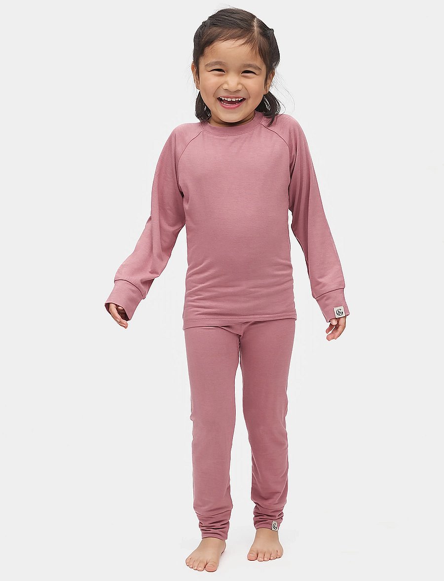 Gullkorn - Vennen Baselayer - underställsset - rosewood - 0