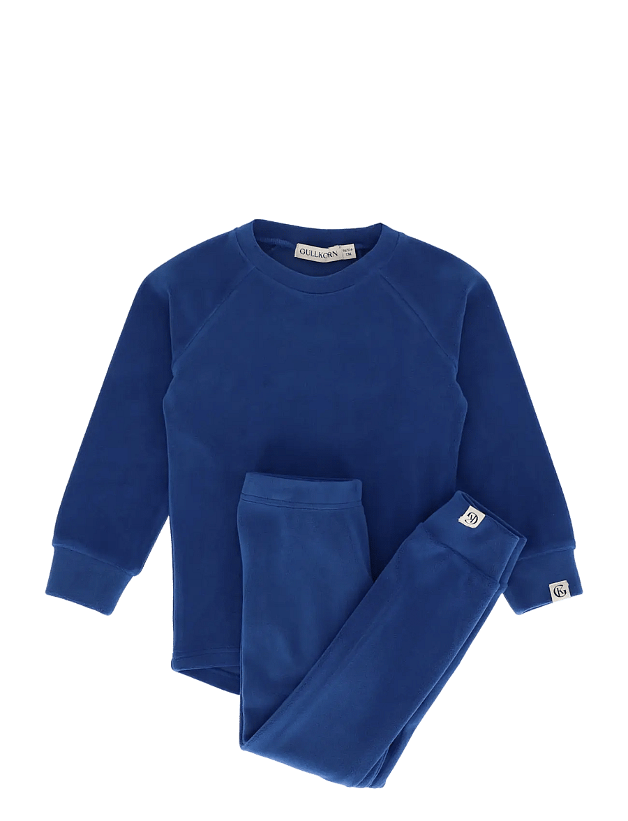 Gullkorn - Jona Fleece-set - underställsset - denim - 1