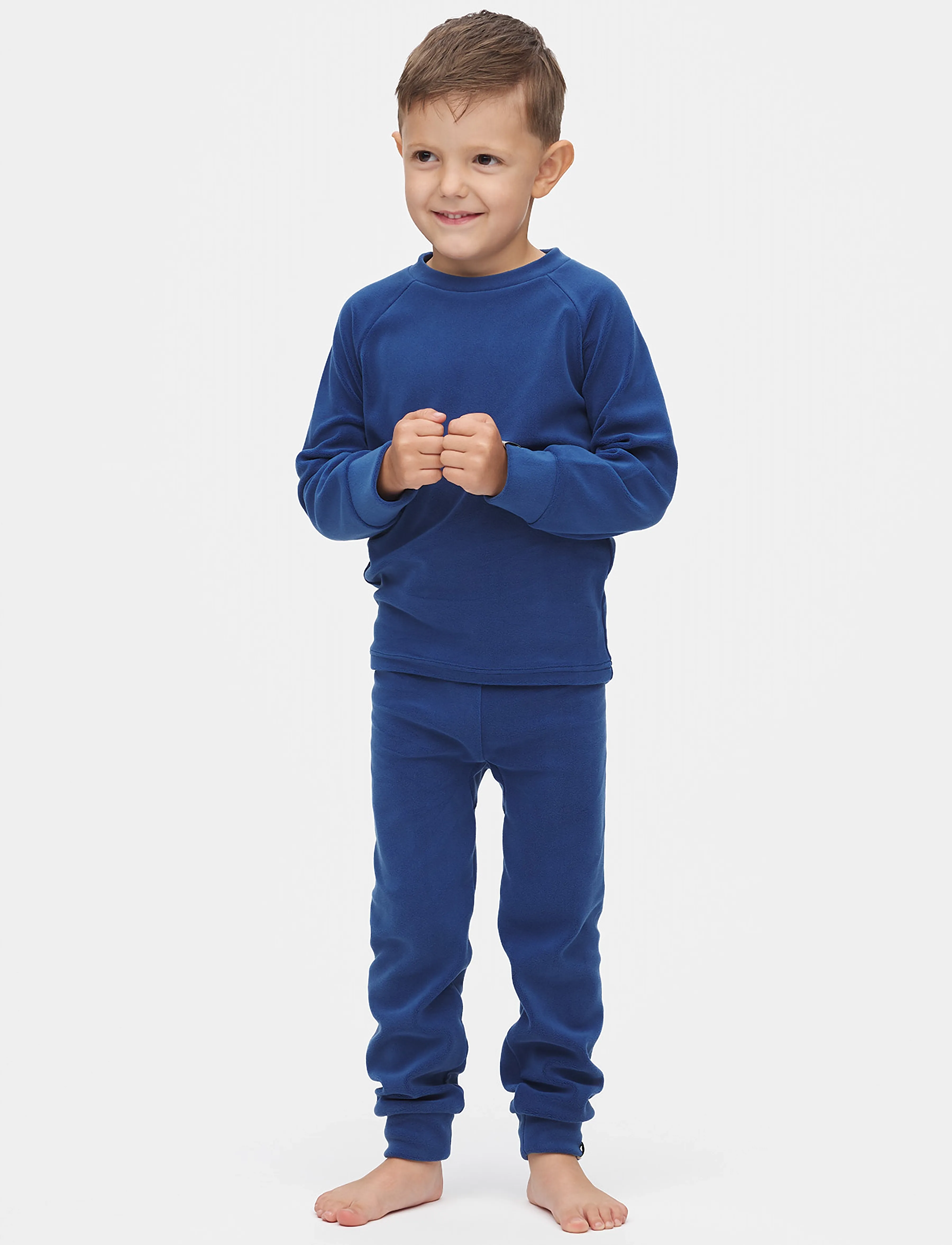Gullkorn Jona Fleece-Set, 86/92, Base Layers, Blau - Layer Sets, Kinder
