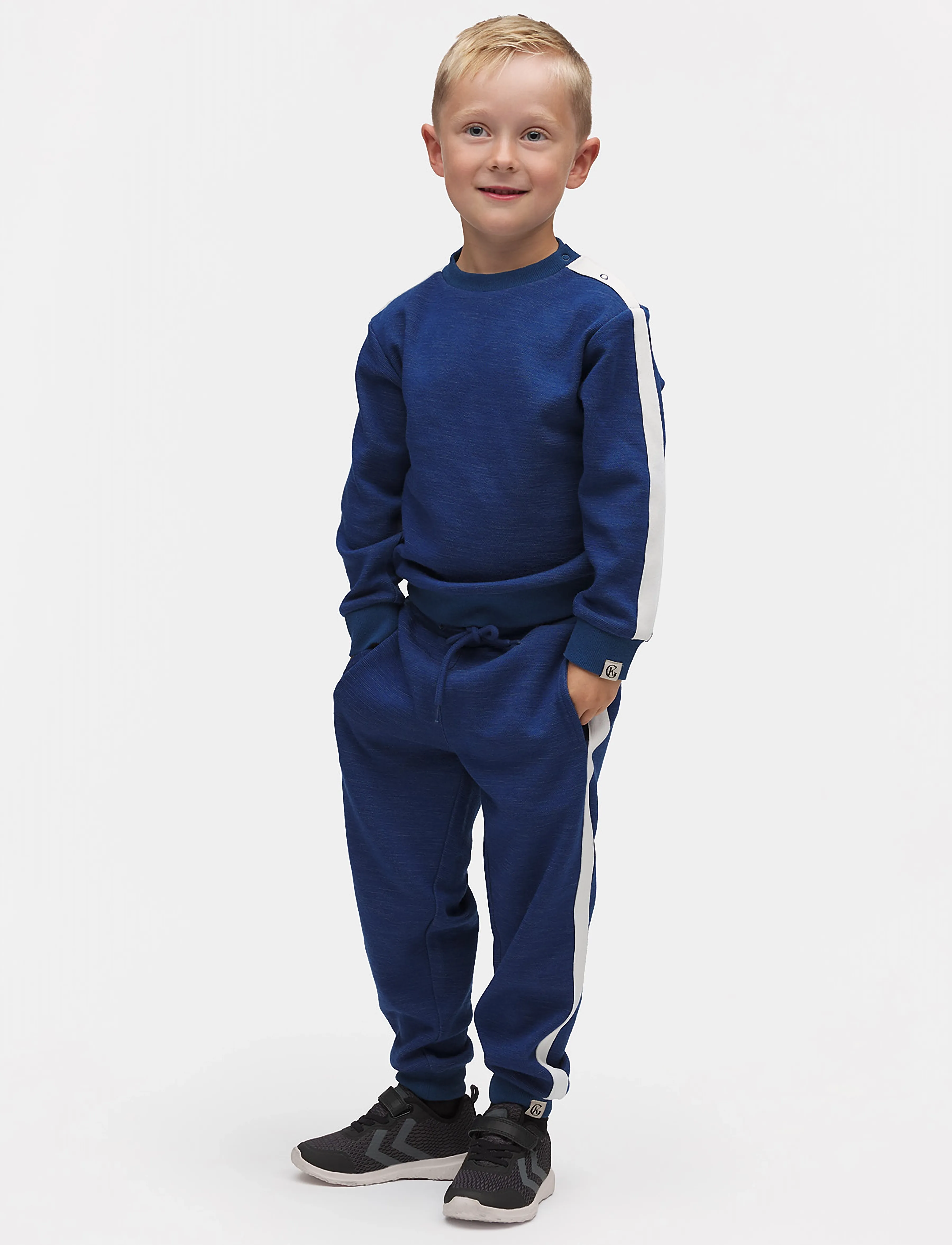 Gullkorn - Syen Wool Pant - mjukisbyxor - d blue - 0