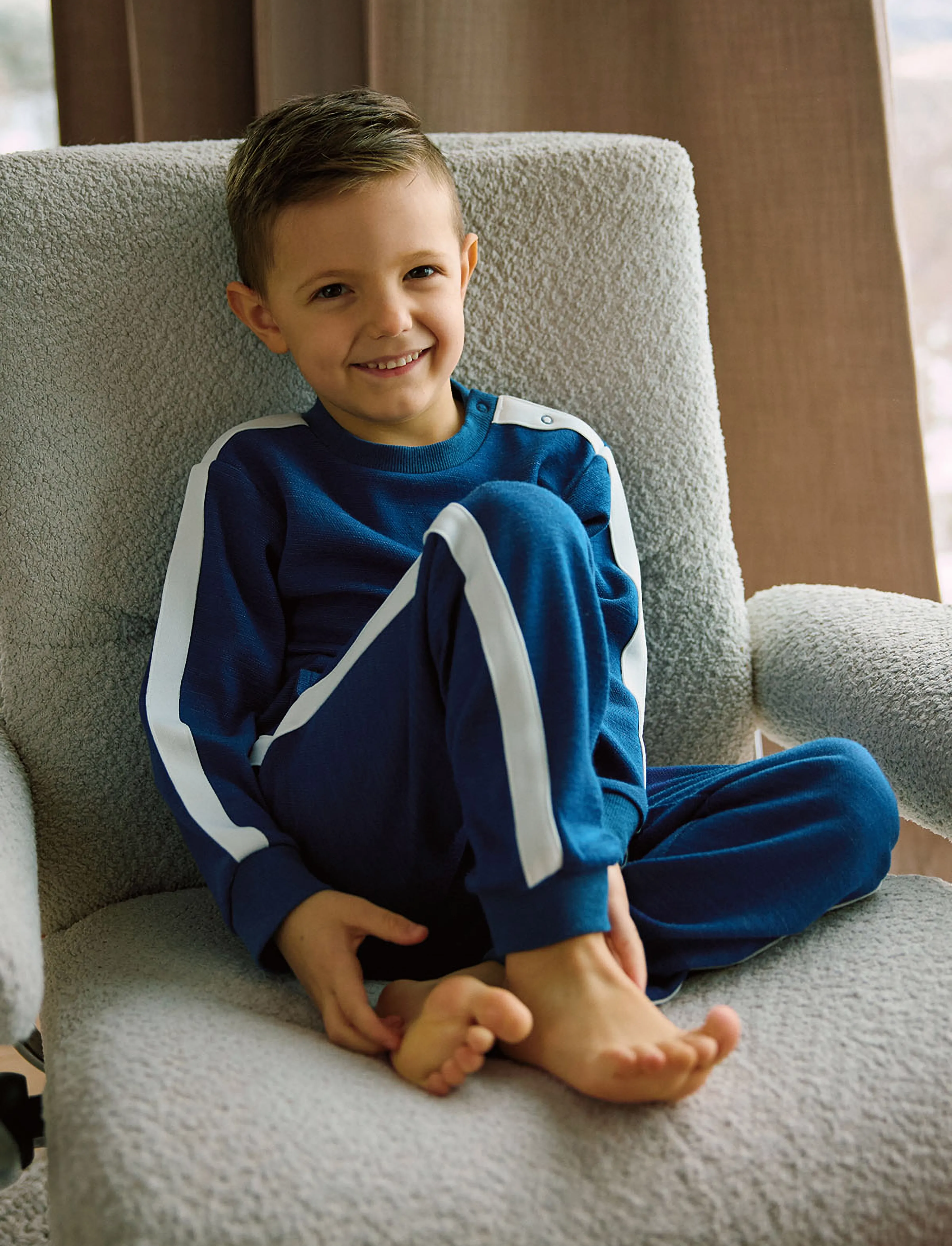 Gullkorn - Syen Wool Pant - mjukisbyxor - d blue - 3
