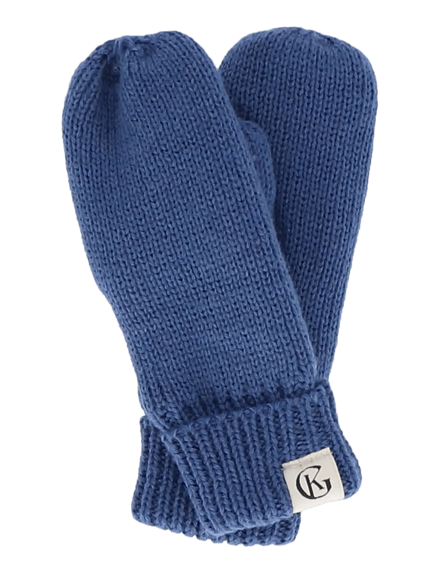 Gullkorn - Silt Wool Mittens - handsker - d blue - 0