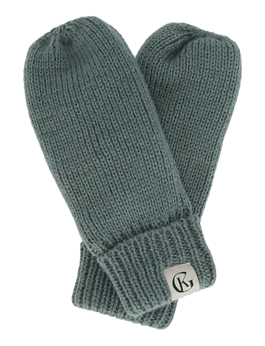 Gullkorn - Silt Wool Mittens - handsker - dusty green - 0