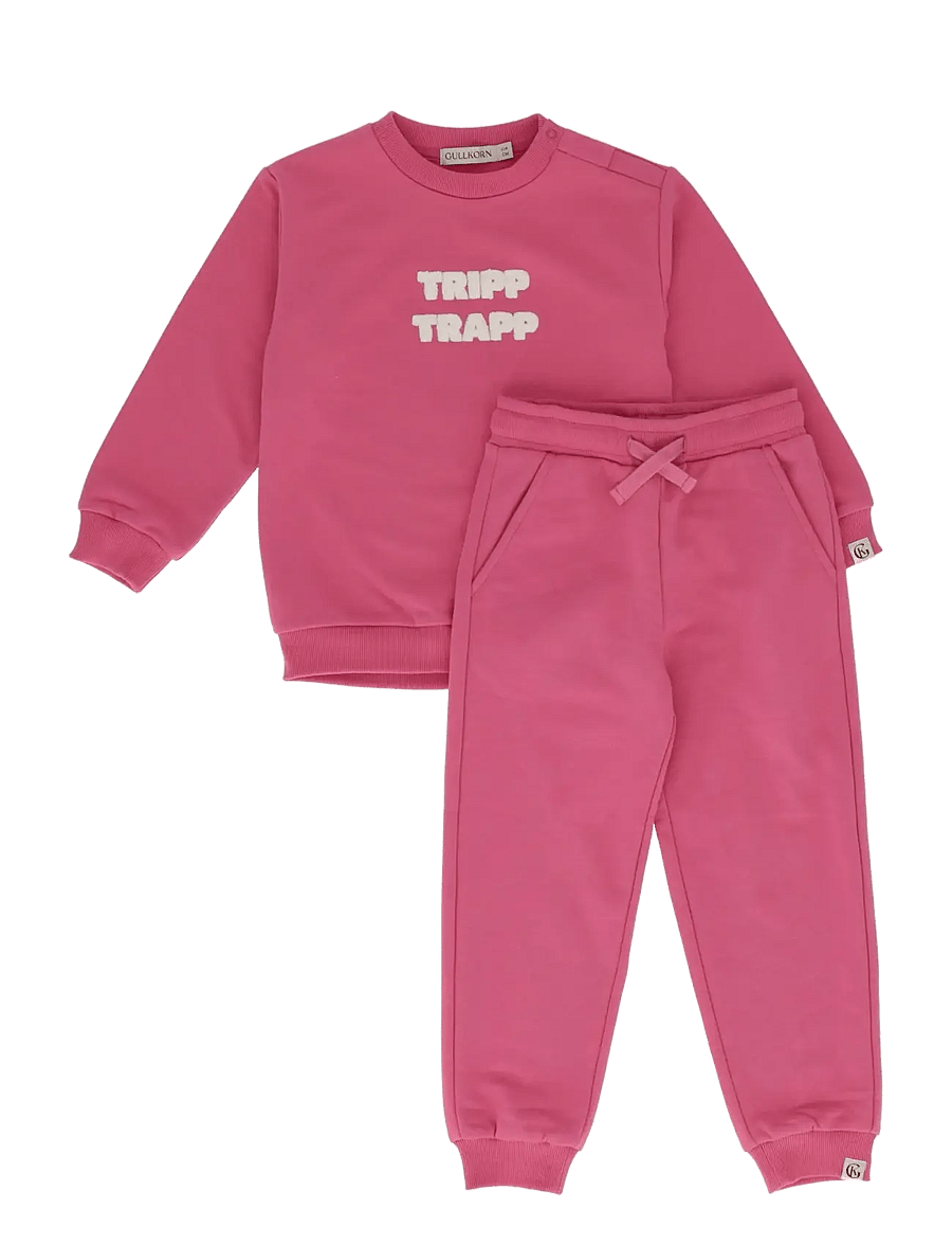 Gullkorn - Bukkene Collage Set - joggingset - french pink (p) - 0