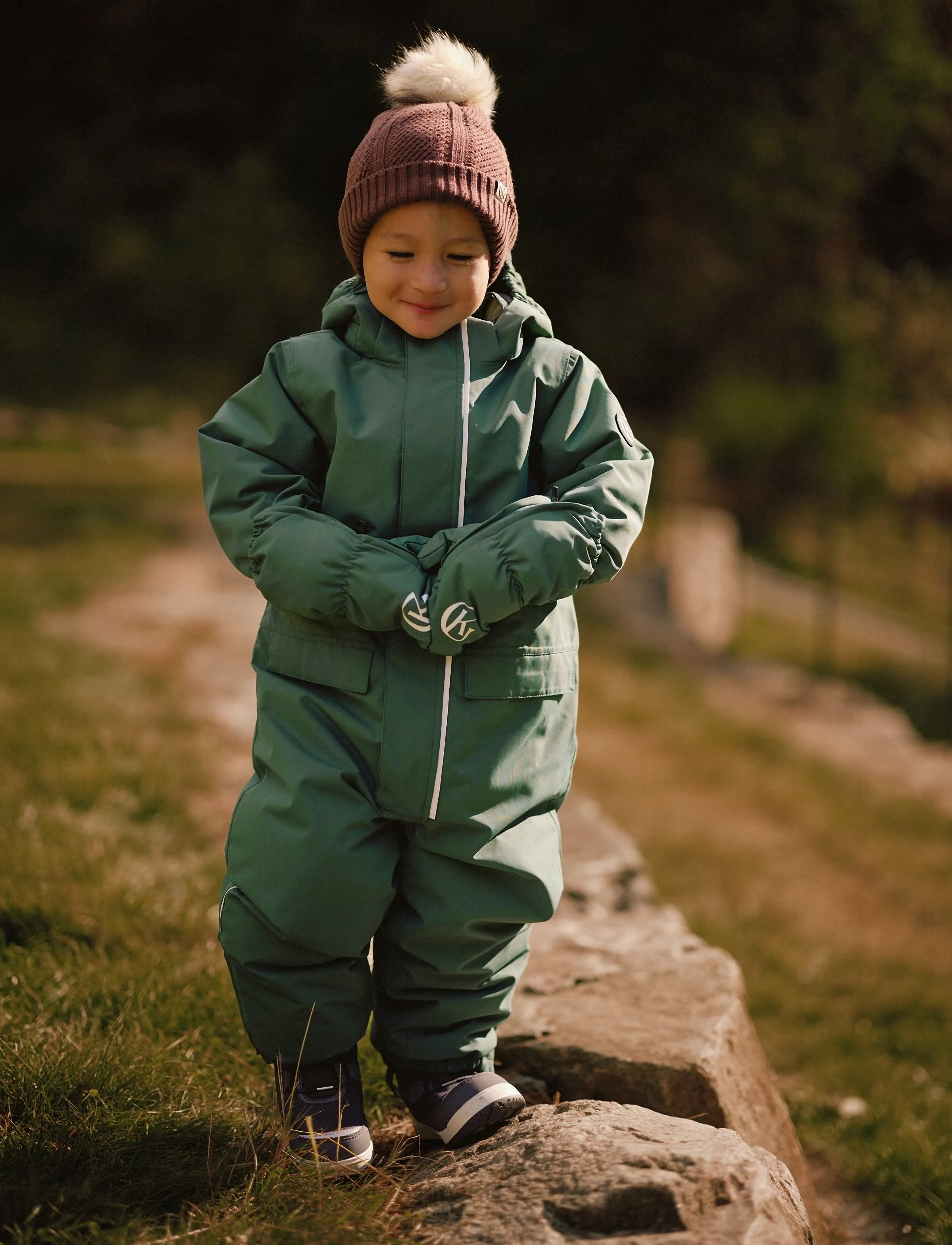 Gullkorn - Monzo Winter Playsuit - snowsuit - dusty green - 0