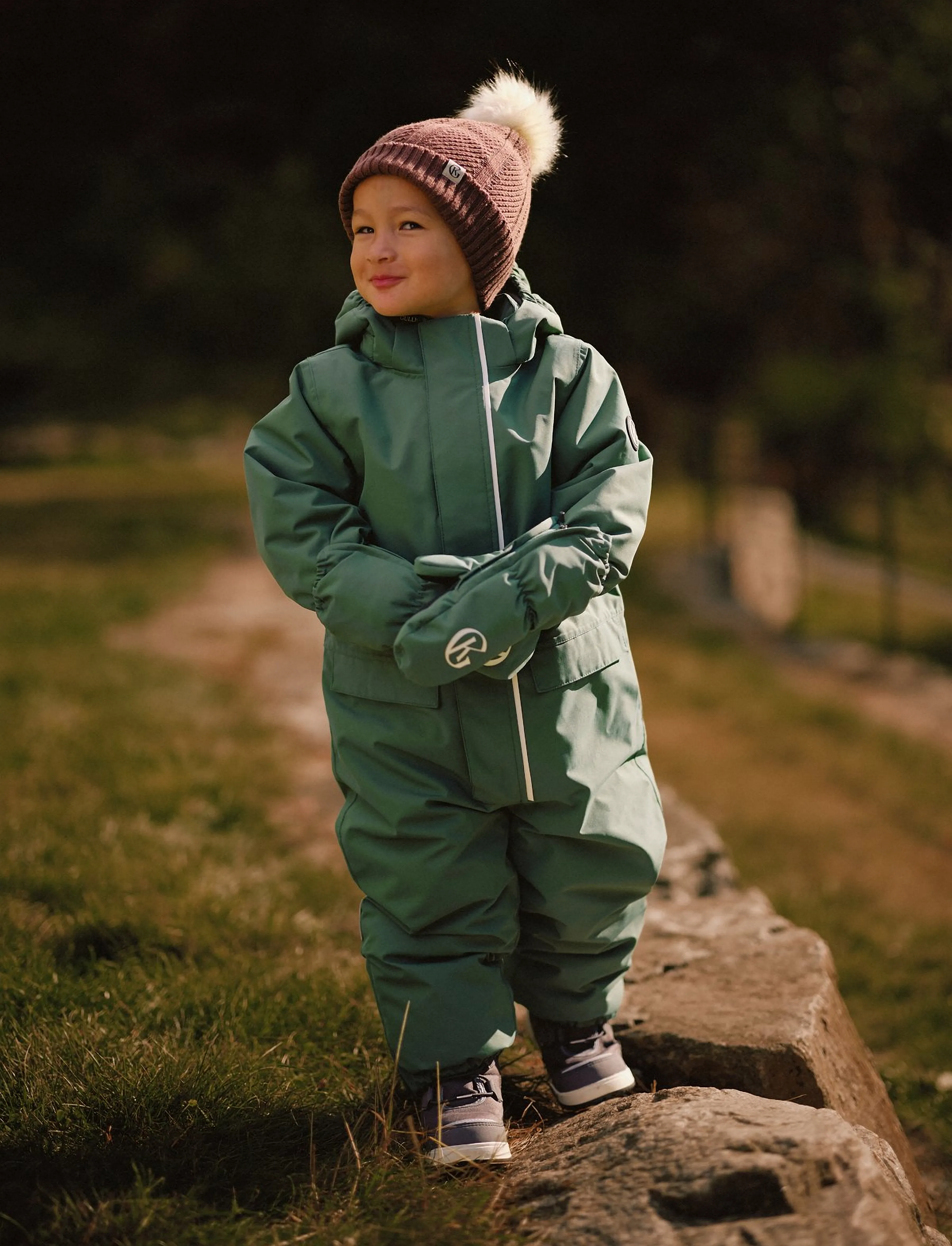 Gullkorn - Monzo Winter Playsuit - snowsuit - dusty green - 3