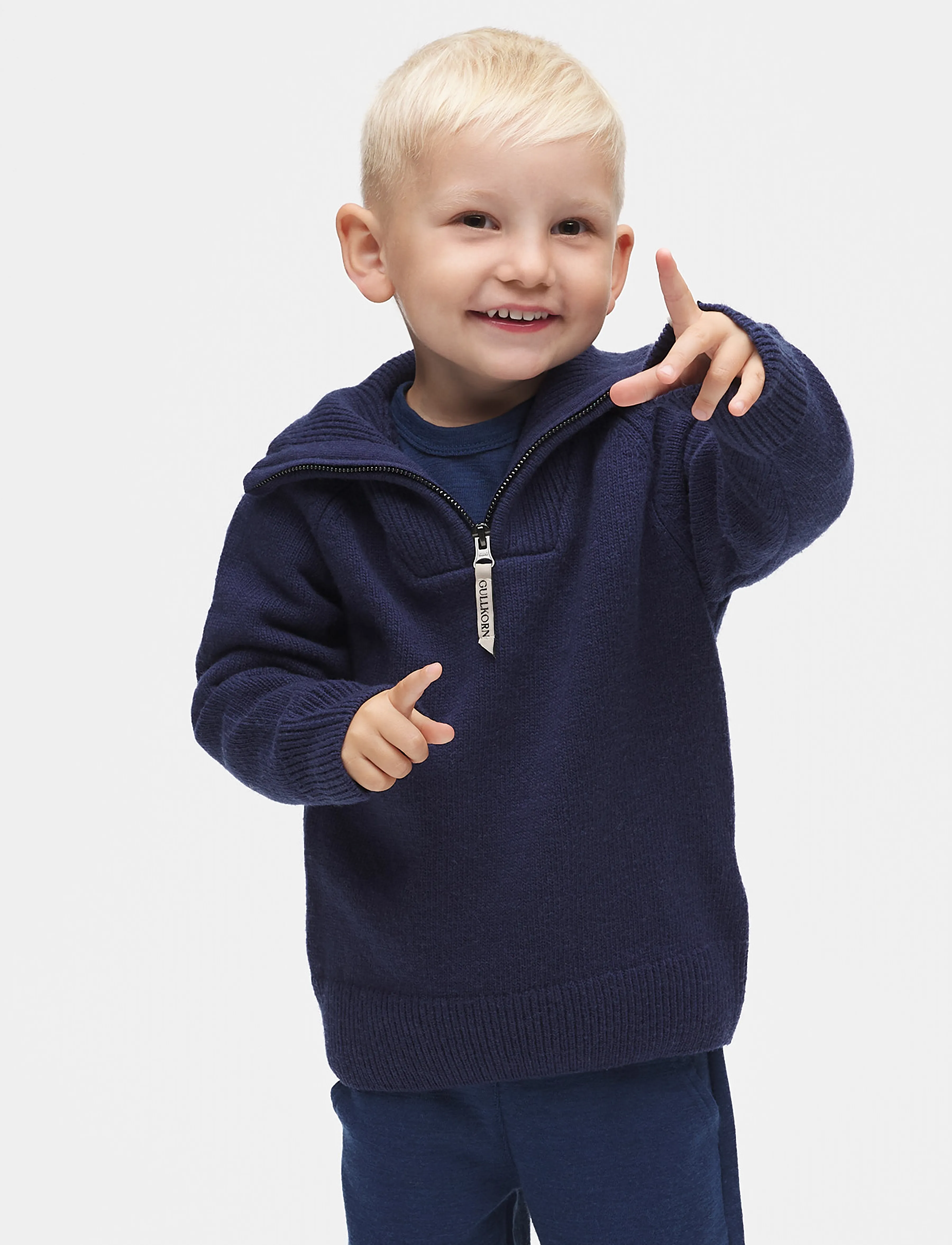Gullkorn Thorit Wool Sweater - Swetry - D BLUE / navy