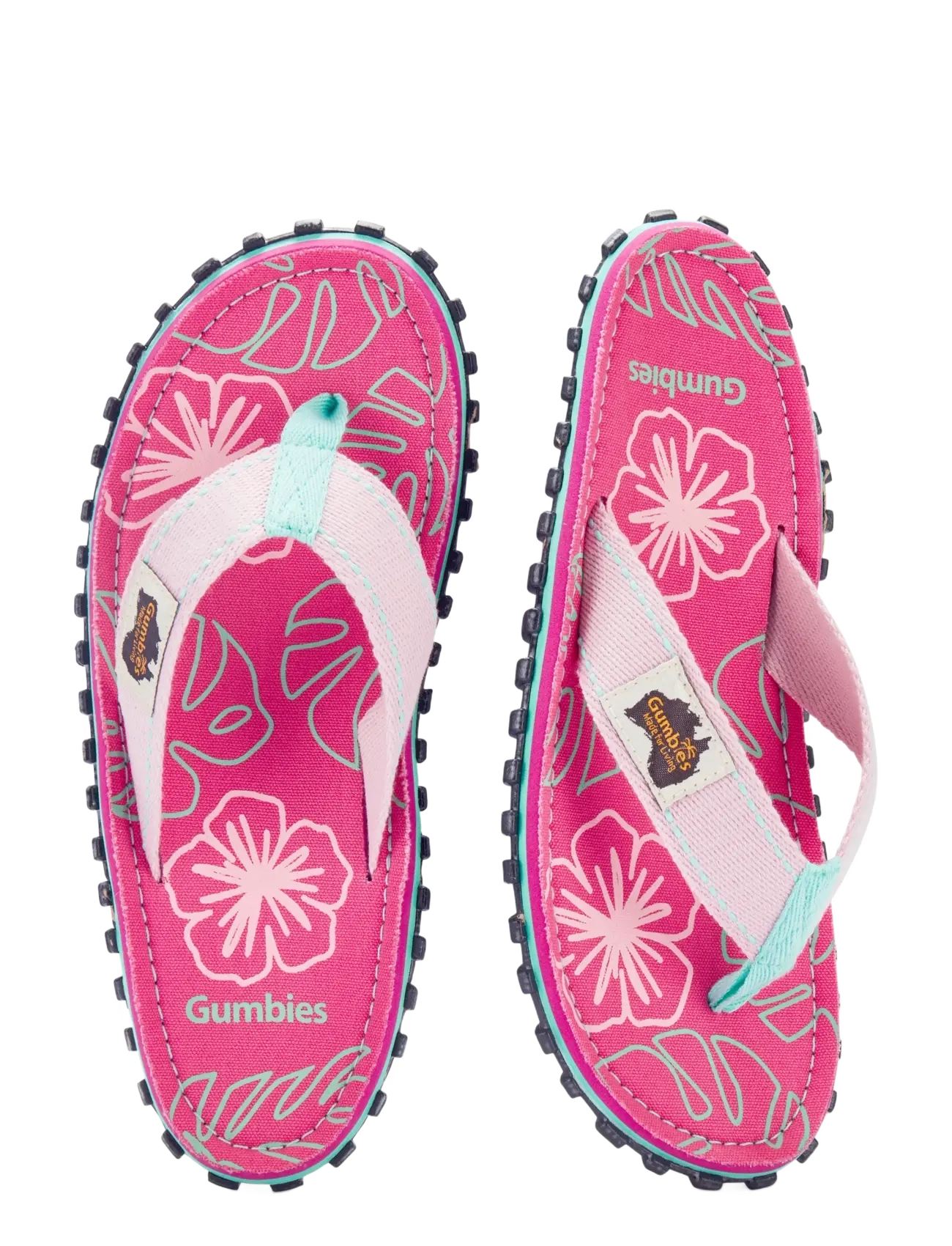 Gumbies - ISLANDER - lowest prices - blush hibiscus - 2