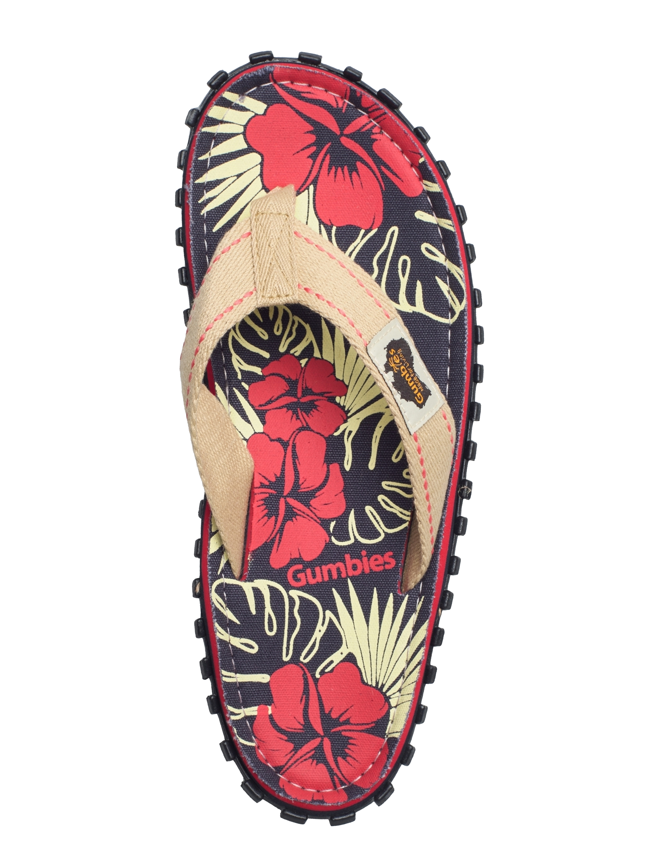 Gumbies - ISLANDER - shoes - denim hibiscus - 3
