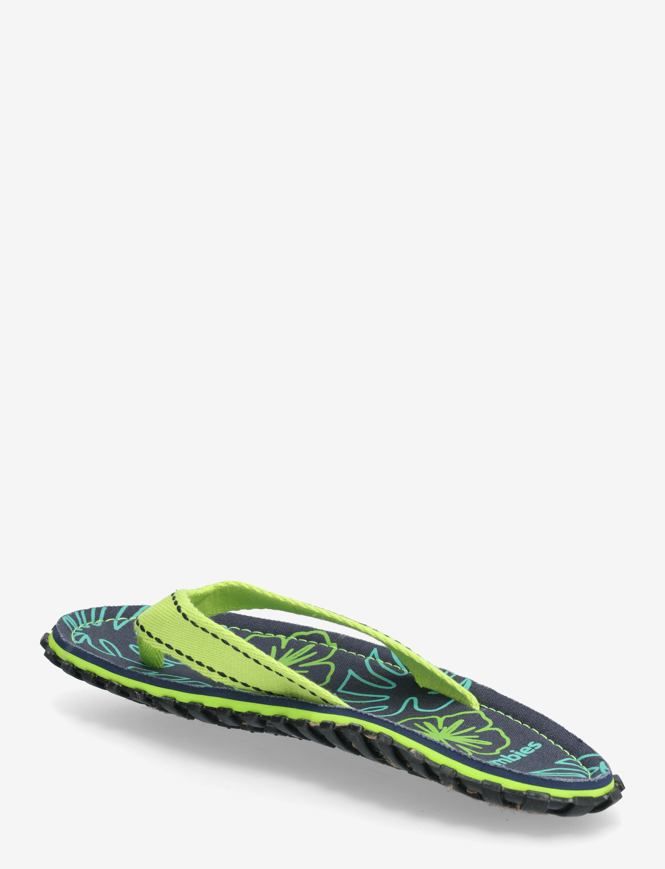 Gumbies - ISLANDER - laveste priser - lime hibiscus - 2
