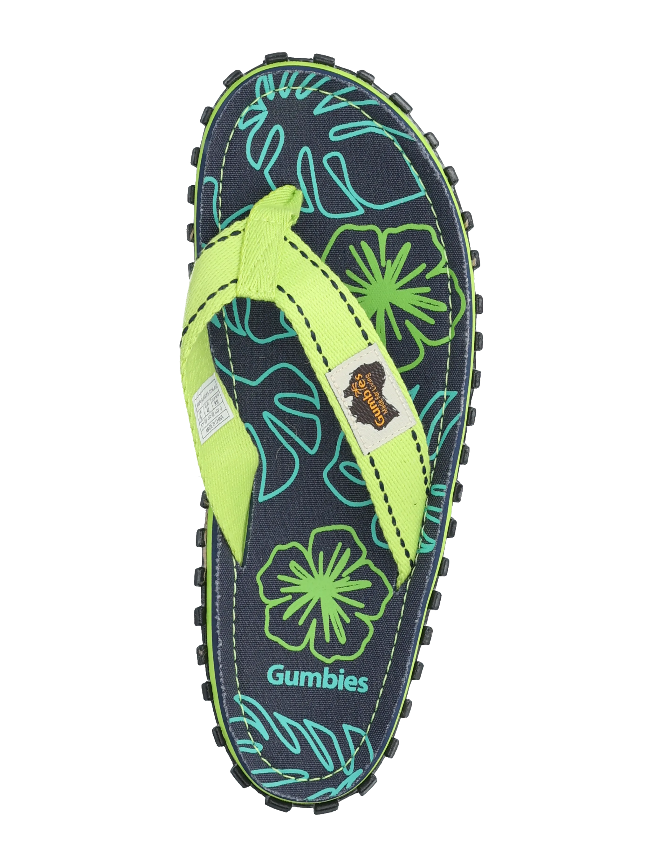 Gumbies - ISLANDER - schuhe - lime hibiscus - 3
