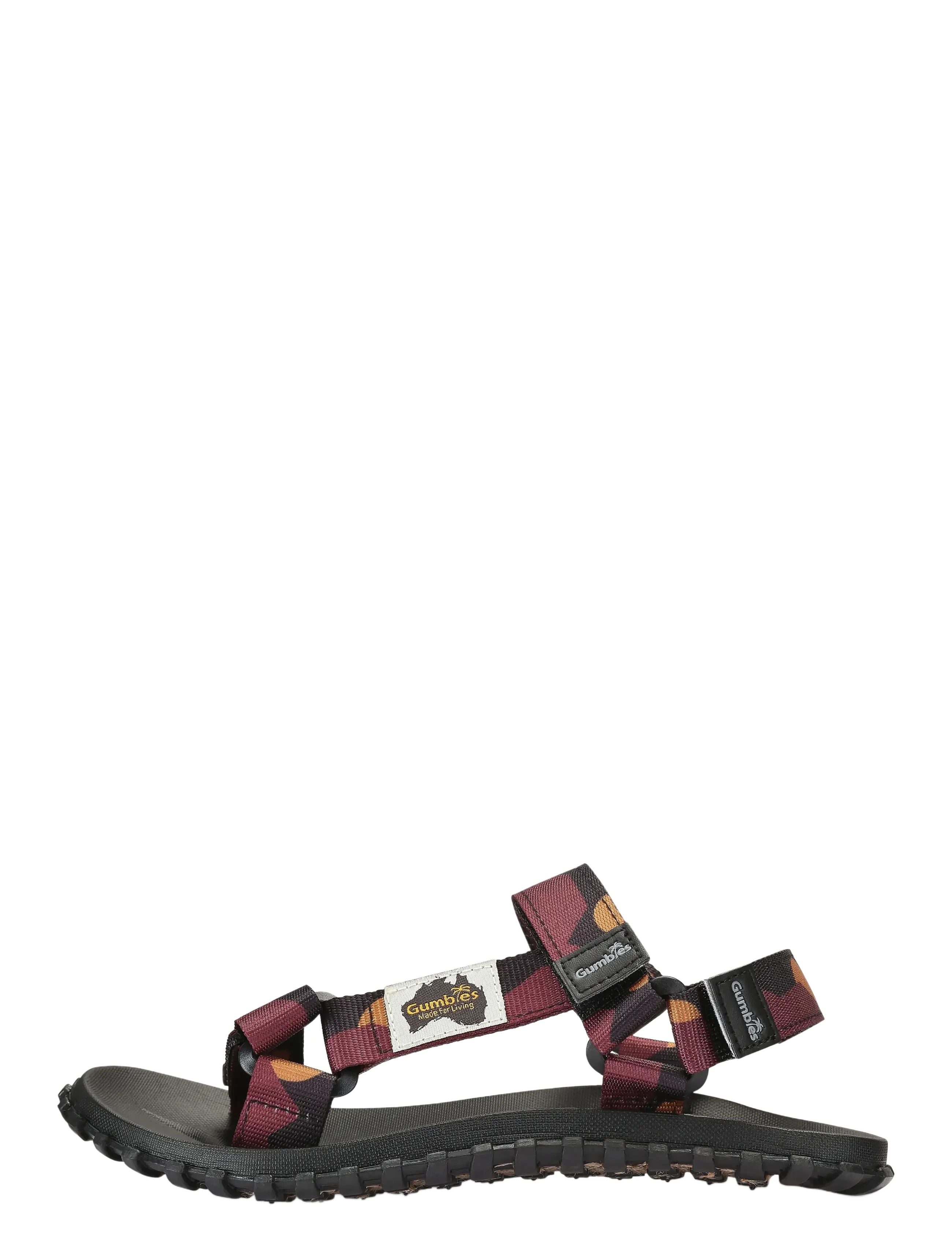 Gumbies SCRAMBLER - Sandaalit ja tohvelit - SAND&BROWN / black