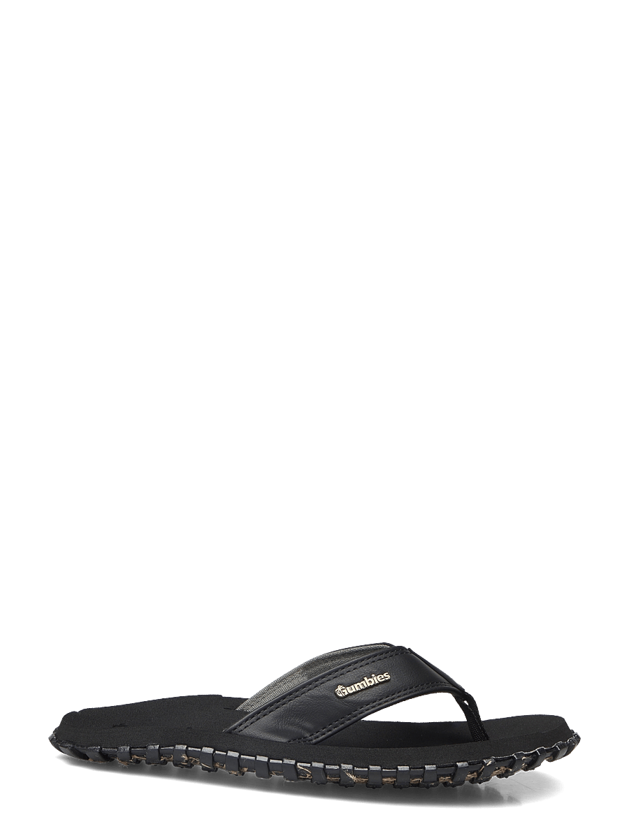 Gumbies - VEGOVERT - flip flops - black - 1