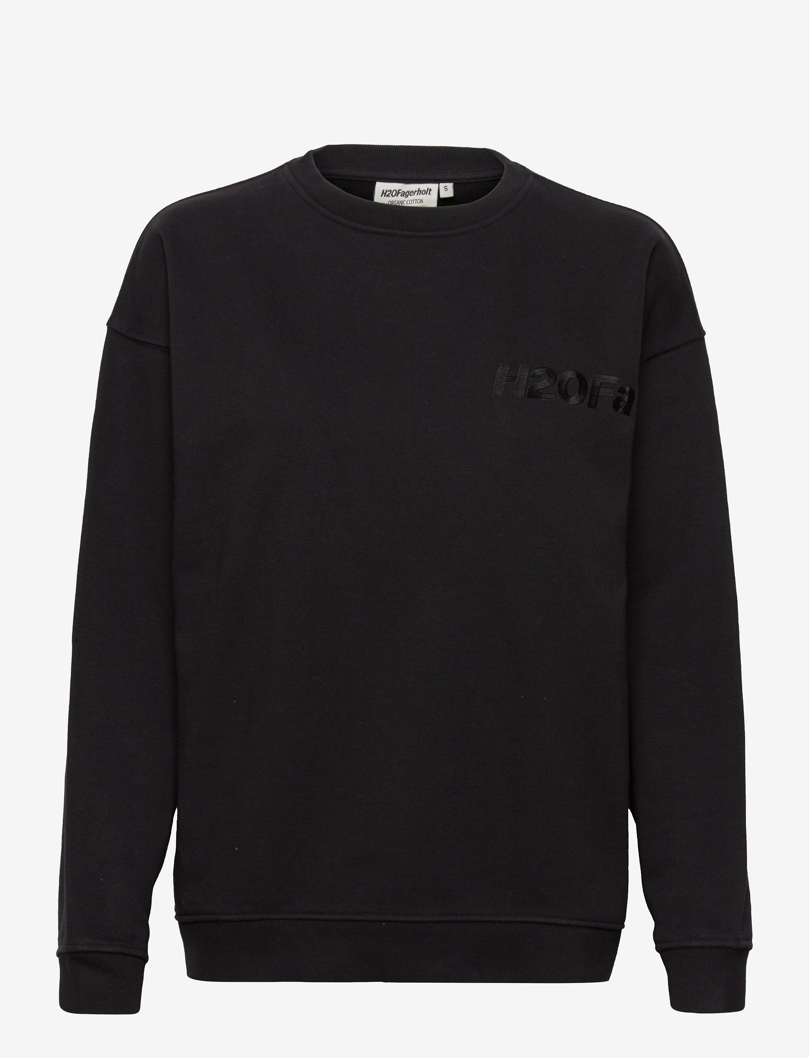 H2O Fagerholt Cream Doctor 1 O'neck, S, Black, Sweatshirts & Hættetrøjer > Sweatshirts, Dame