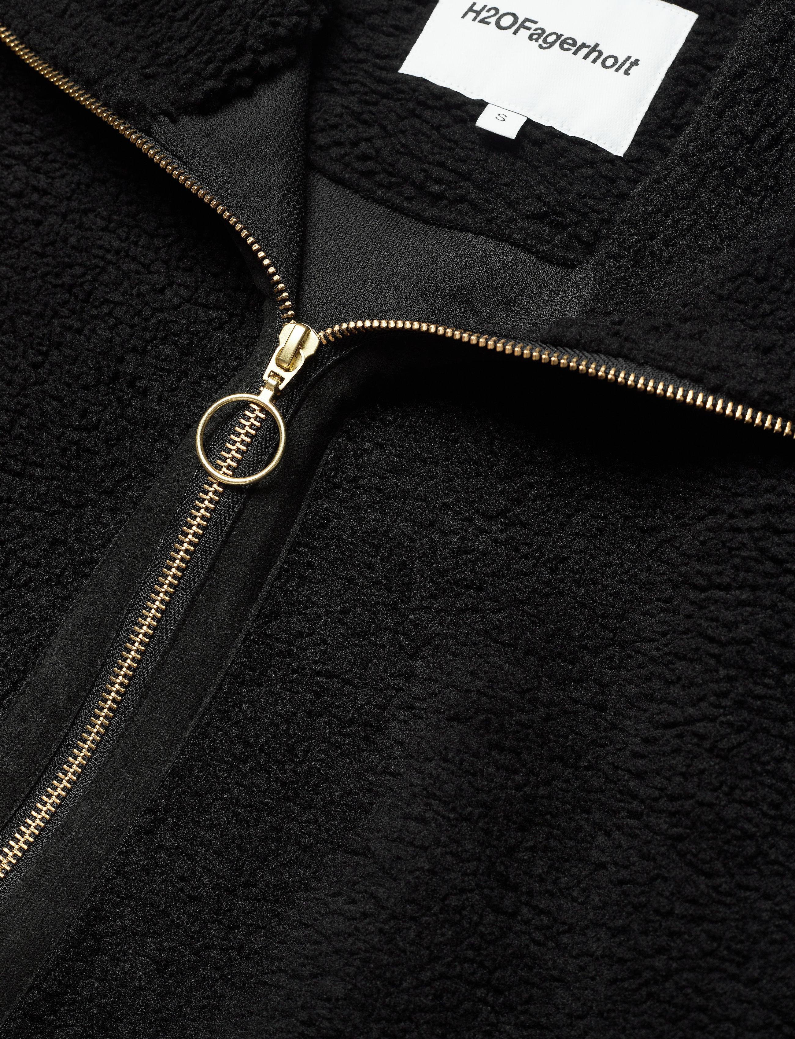 H2O Fagerholt - Yin and Yang Pile Jacket - black - 2