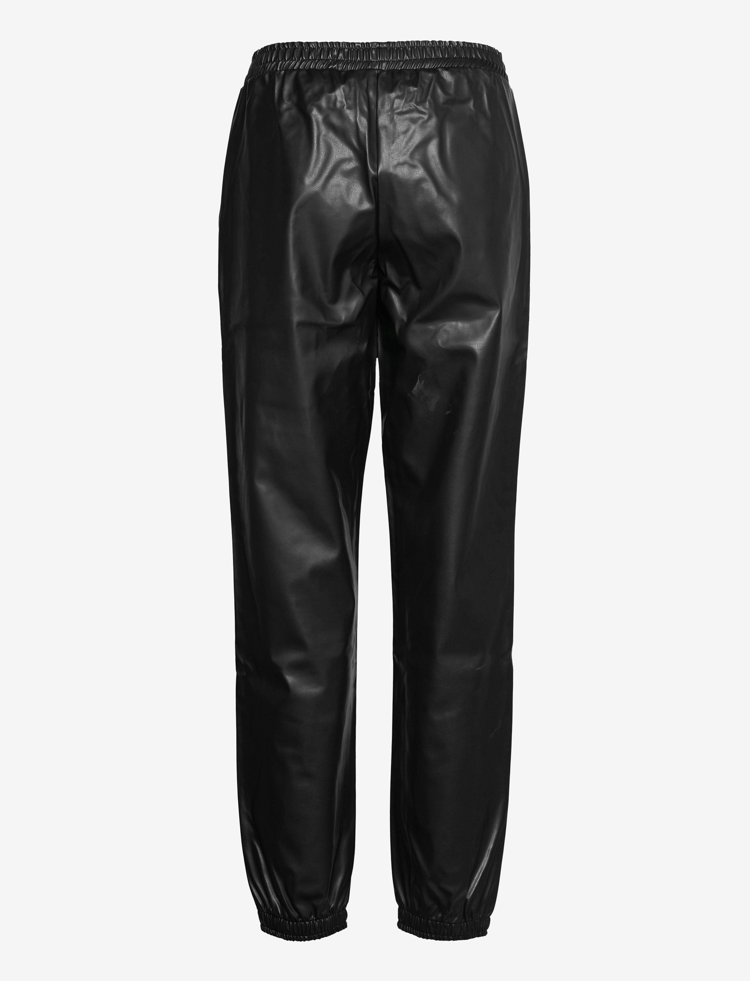 H2O Fagerholt - Fake Leather Track Suit Pant - black - 1