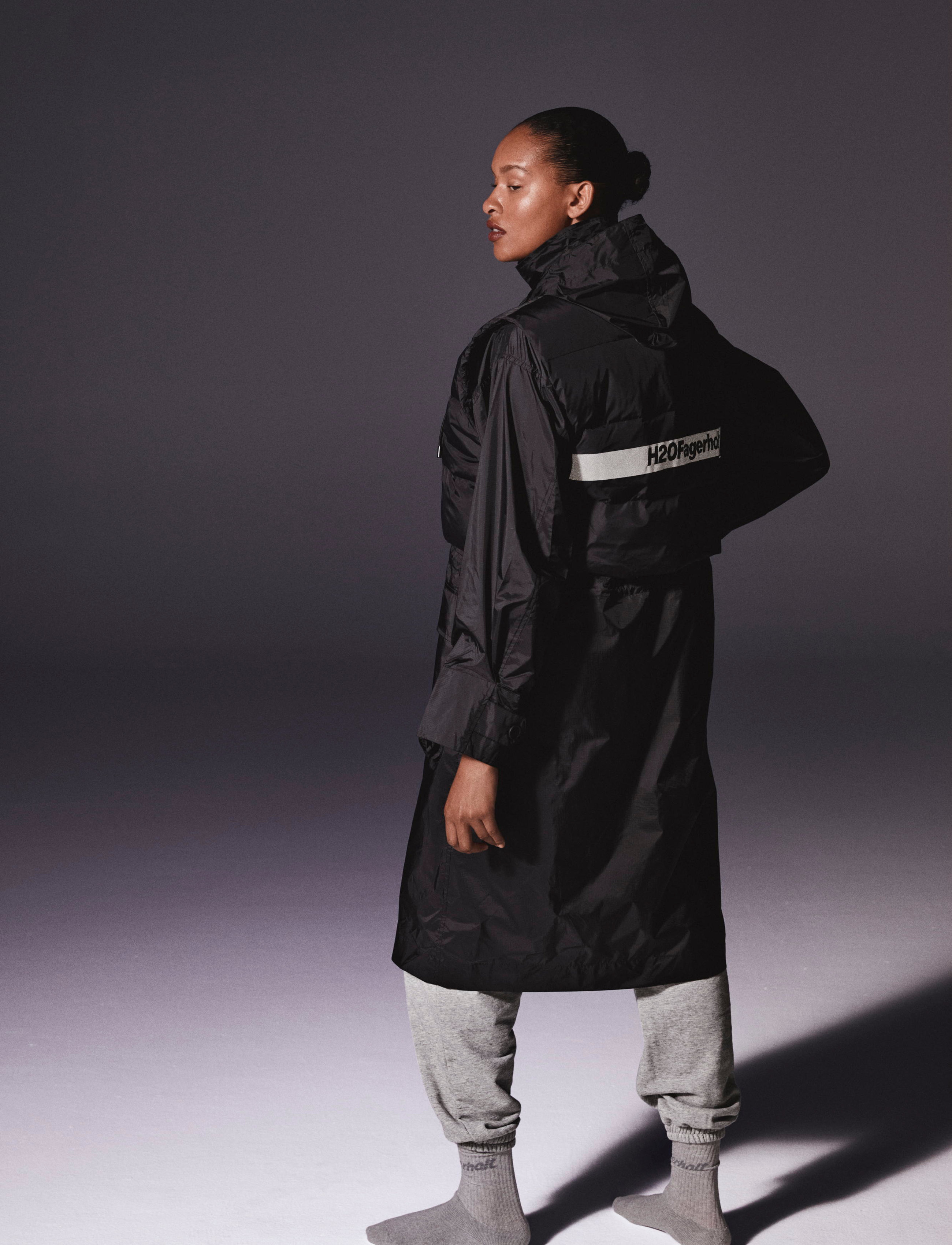H2O Fagerholt Rain Coat - Regntøj - BLACK/BLACK / black