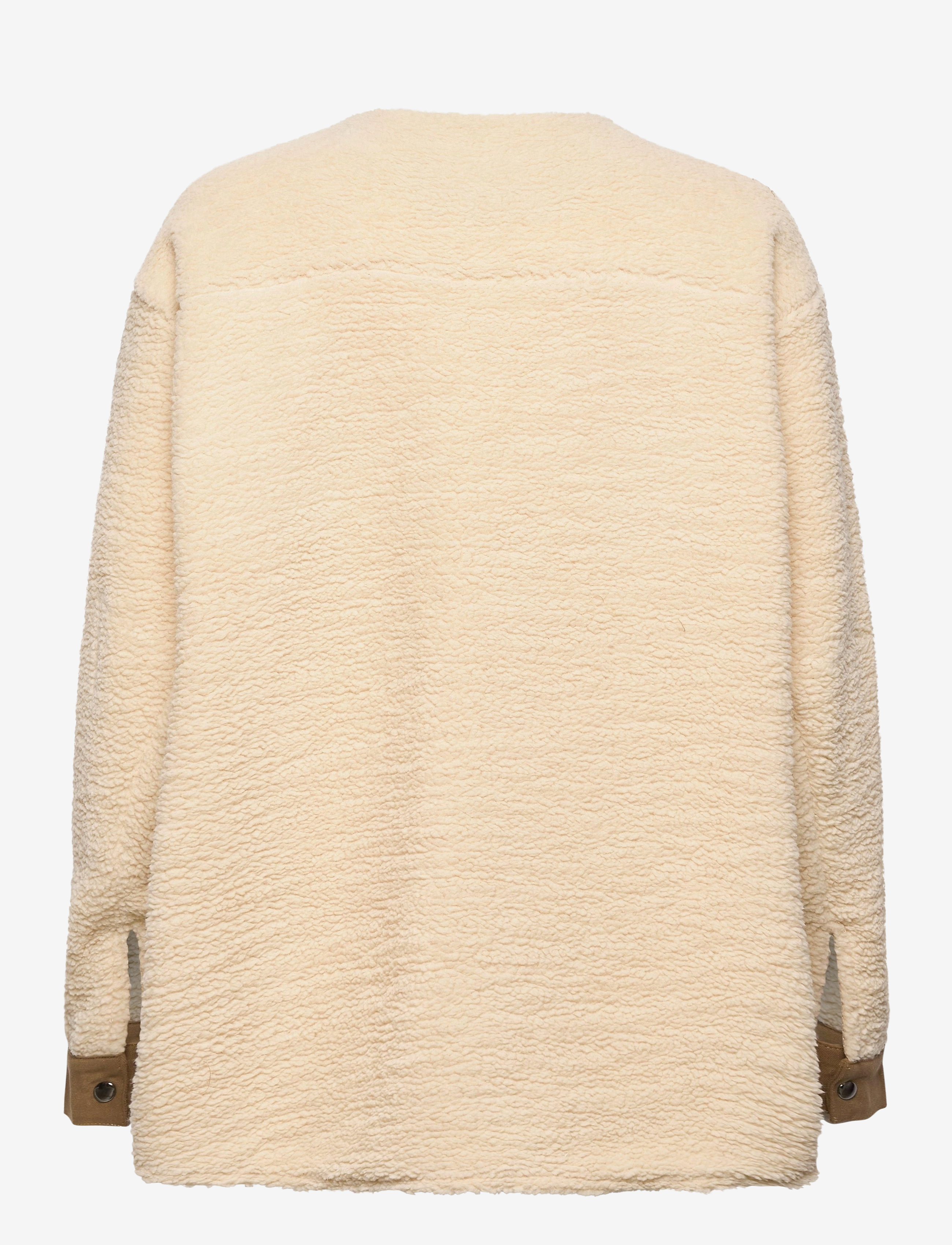 H2O Fagerholt - Checket Pile Shirt Jacket - beige - 1