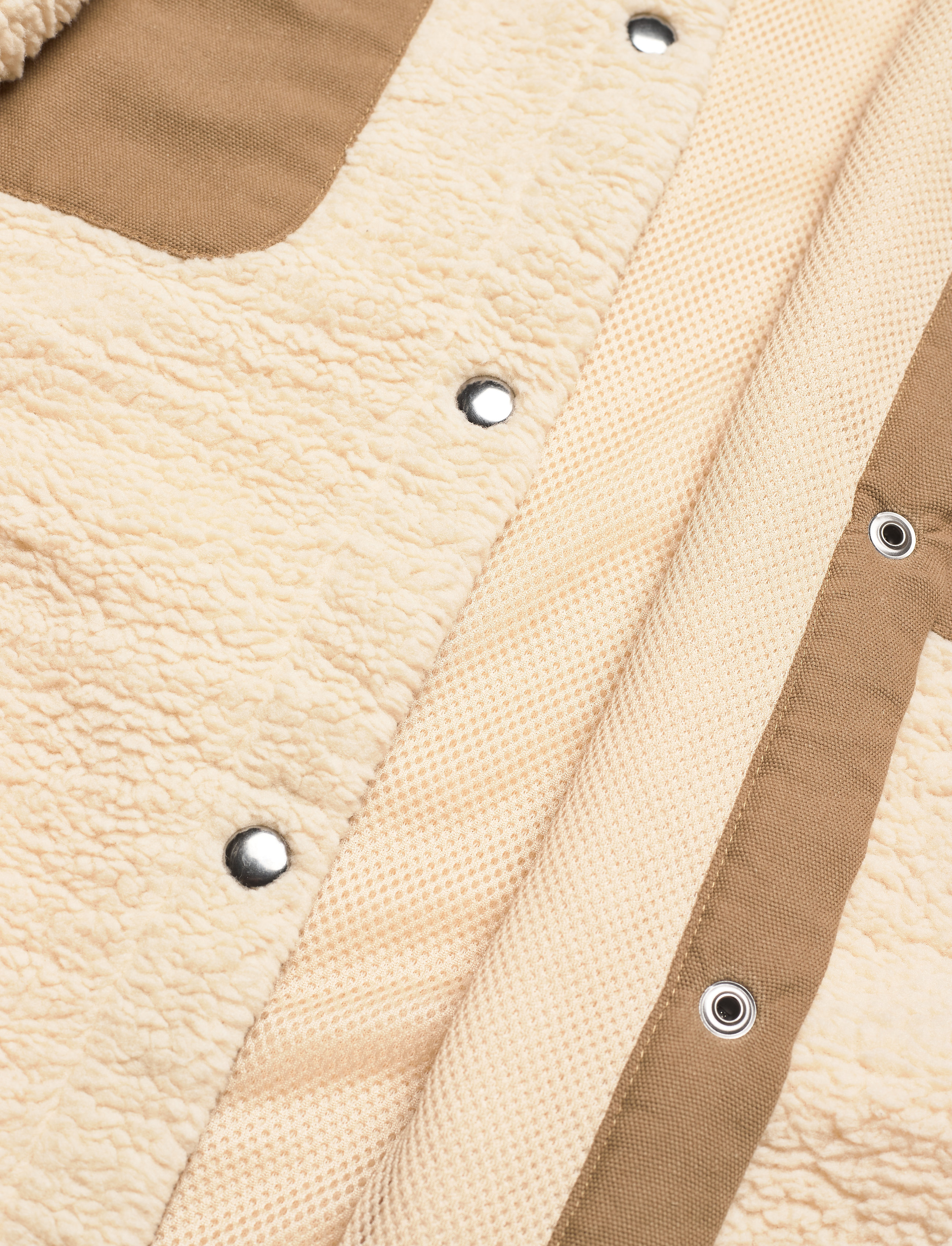 H2O Fagerholt - Checket Pile Shirt Jacket - beige - 3