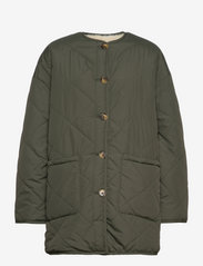 H2O Fagerholt - New Summer House Jacket - spring jackets - forest green/light beige - 0