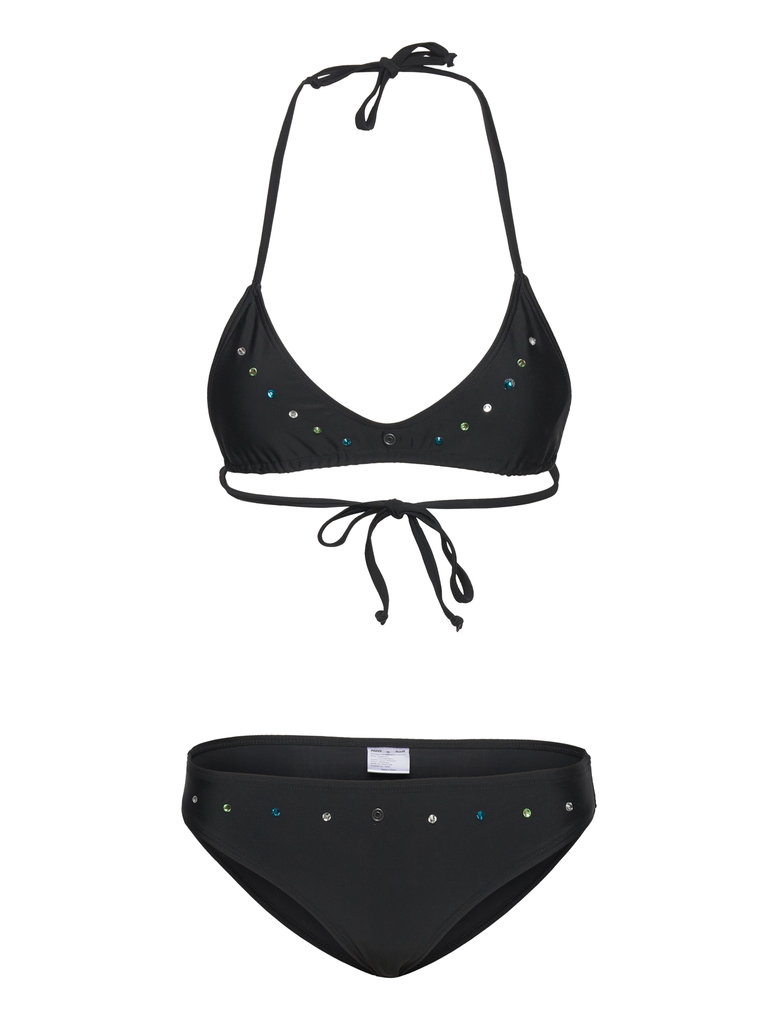 H2O Fagerholt - Fire Vibes Bikini - bikini sæt - black - 1